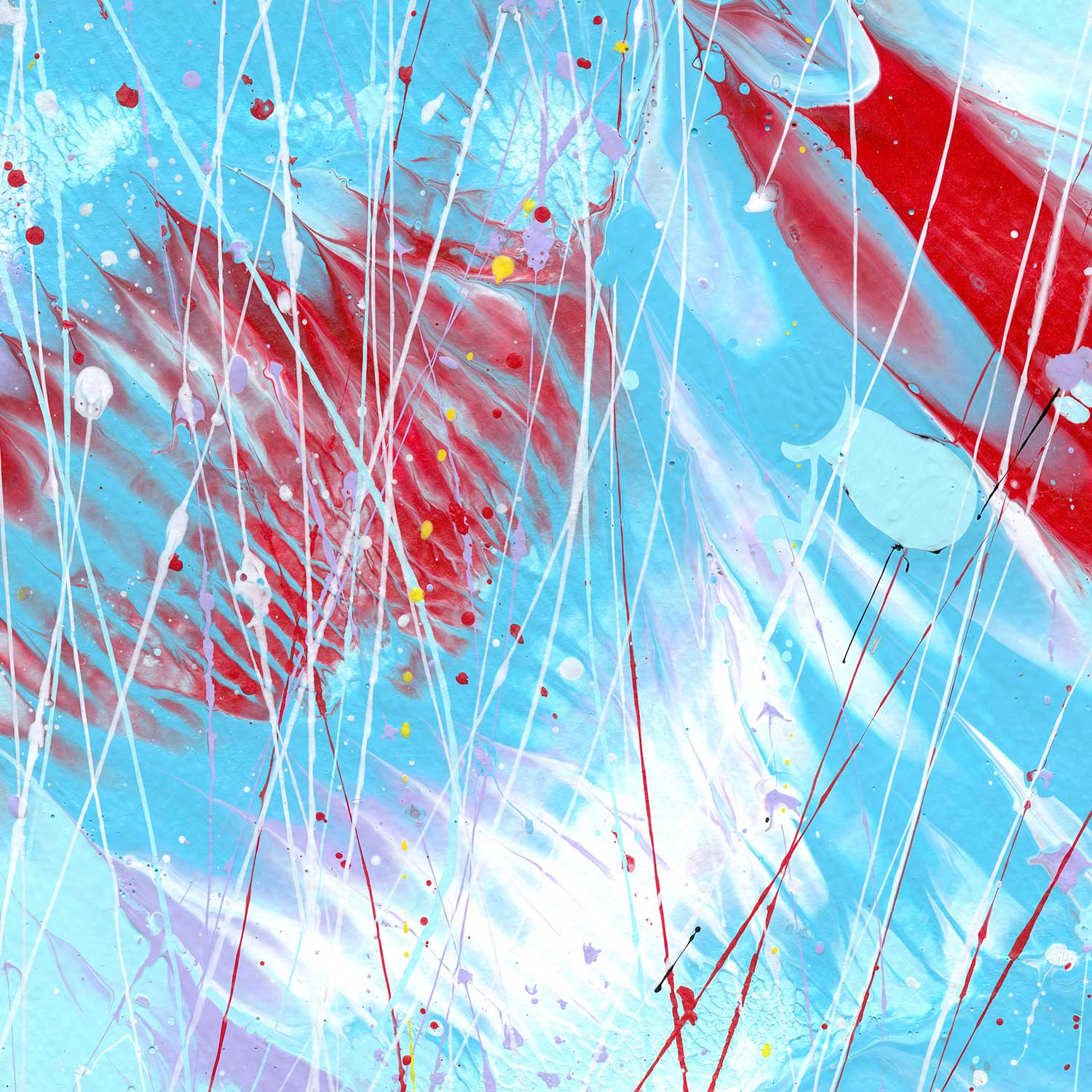 Butterfly 6 Original Abstract Painting By Bridget Bradley, Layer