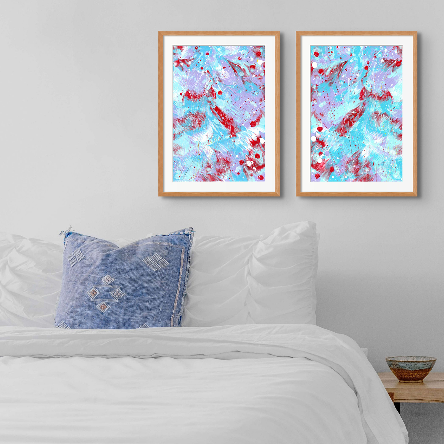 Butterfly 6 And Butetrfly 5 Original Abstracts By Bridget Bradle
