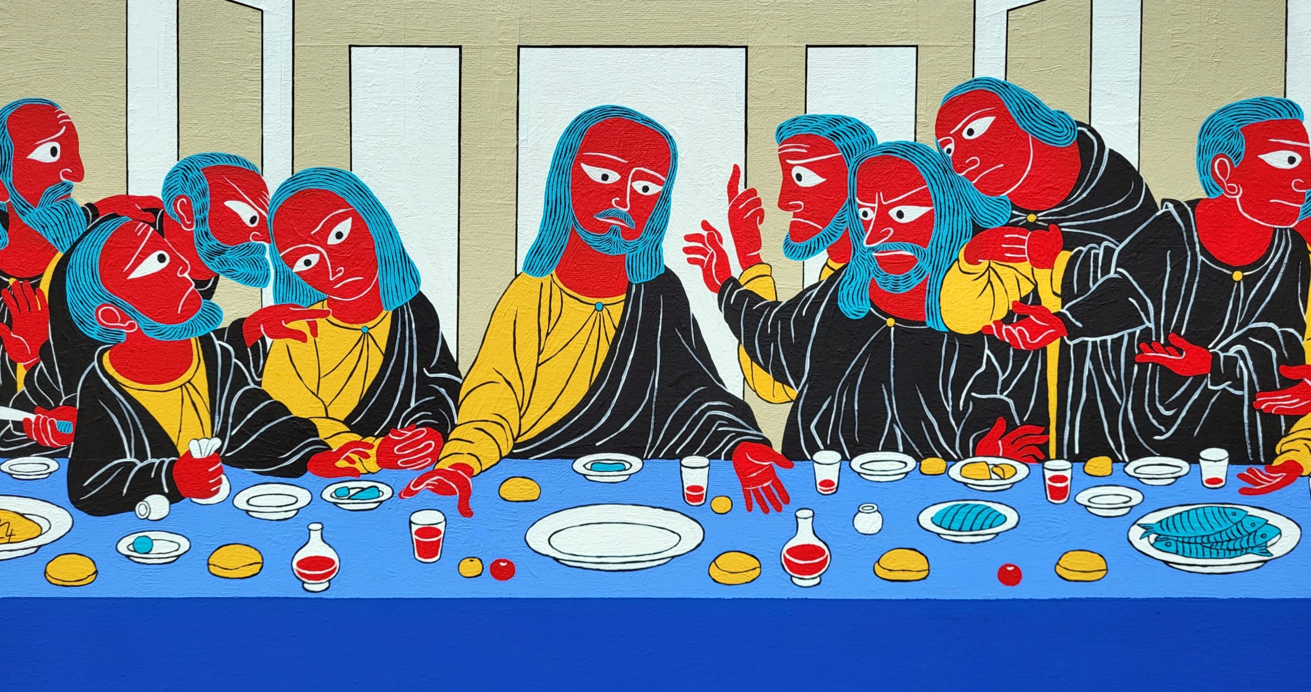 The Last Supper (after Leonardo) 2024 Details (3)