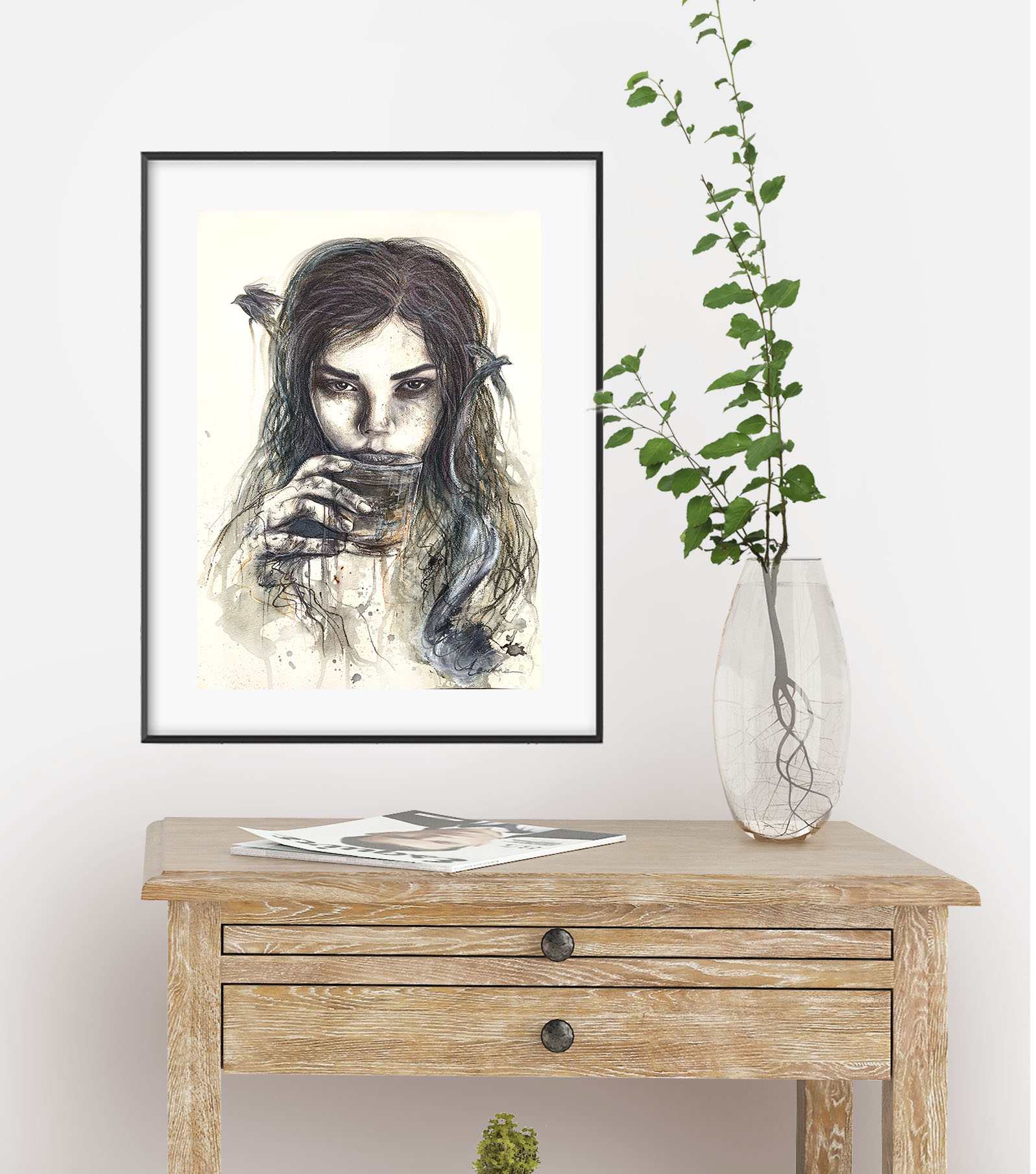 Leni Kae 42 X 29.7 Spirit Of Letting Go Interior Design Bedroom