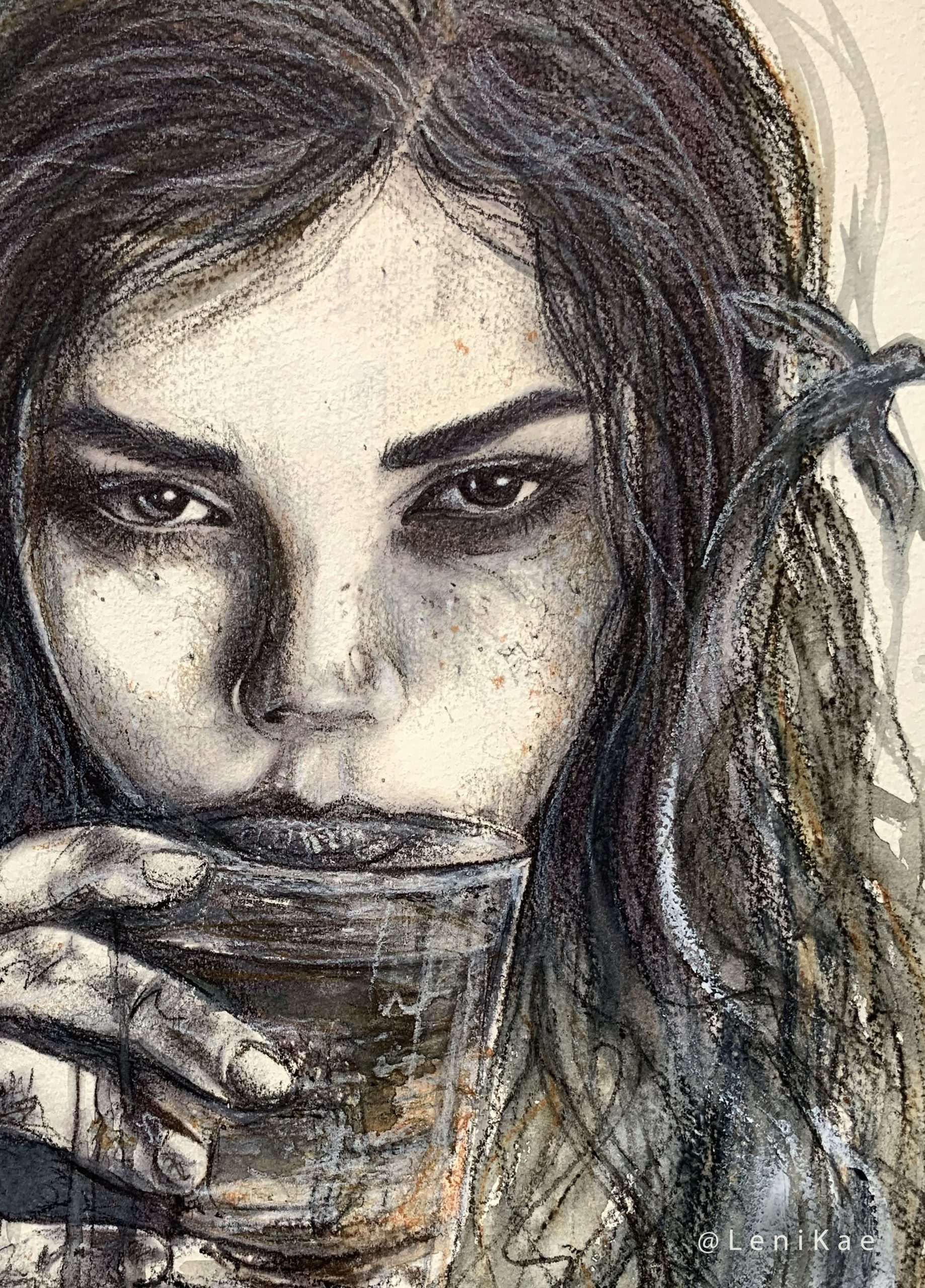 Leni Kae 42 X 29.7 Spirit Of Letting Go Closeup