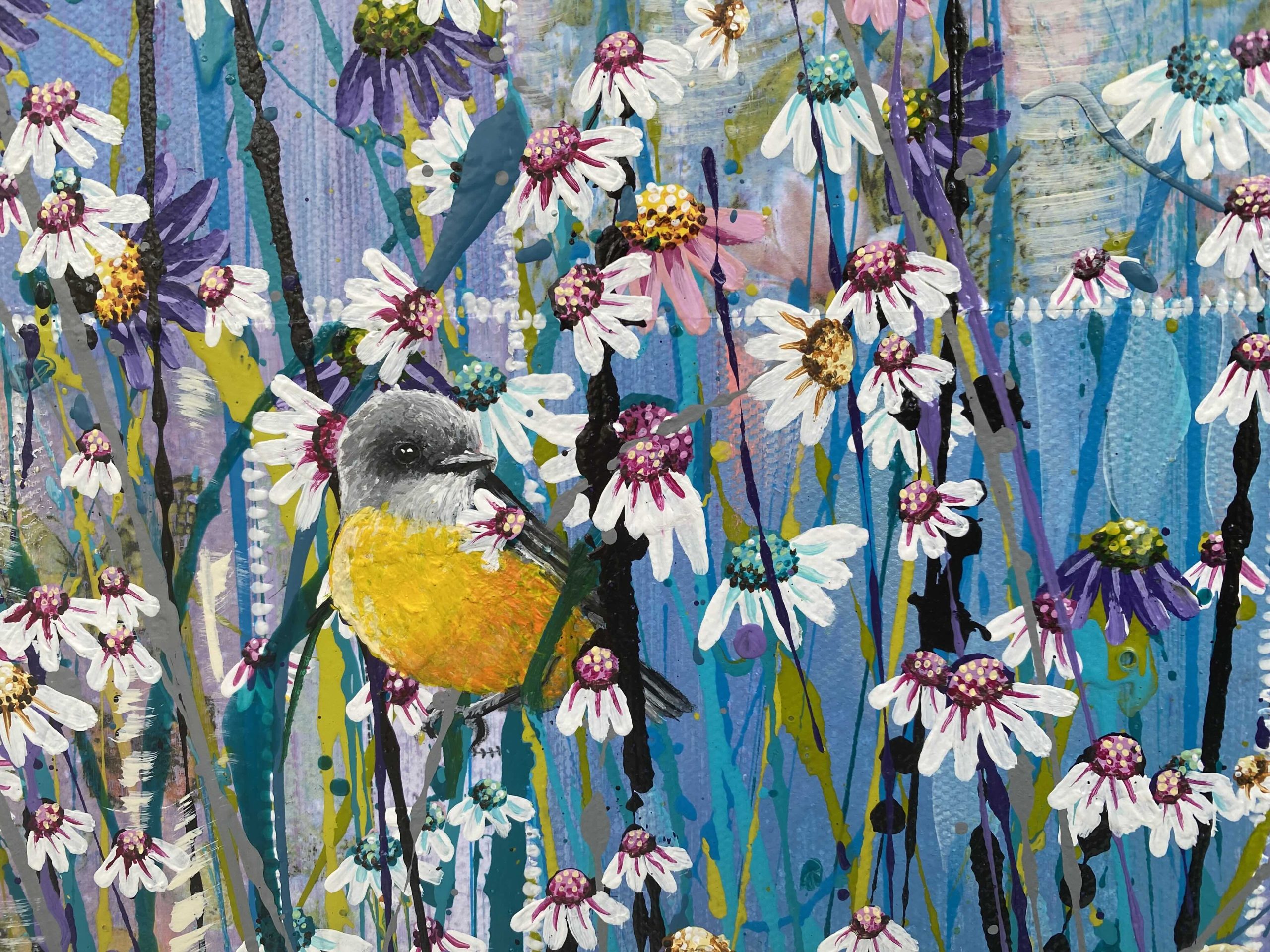 Little Yellow Robins Kim Neil Detail