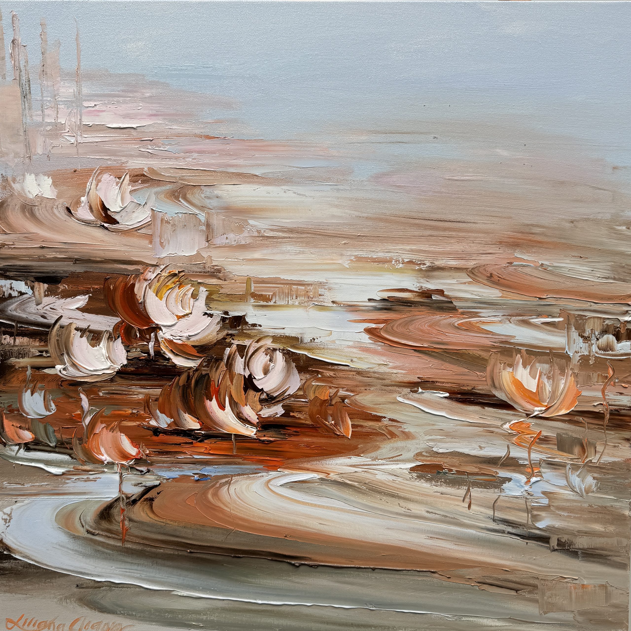 25 Water L No 175, 61x61cm,