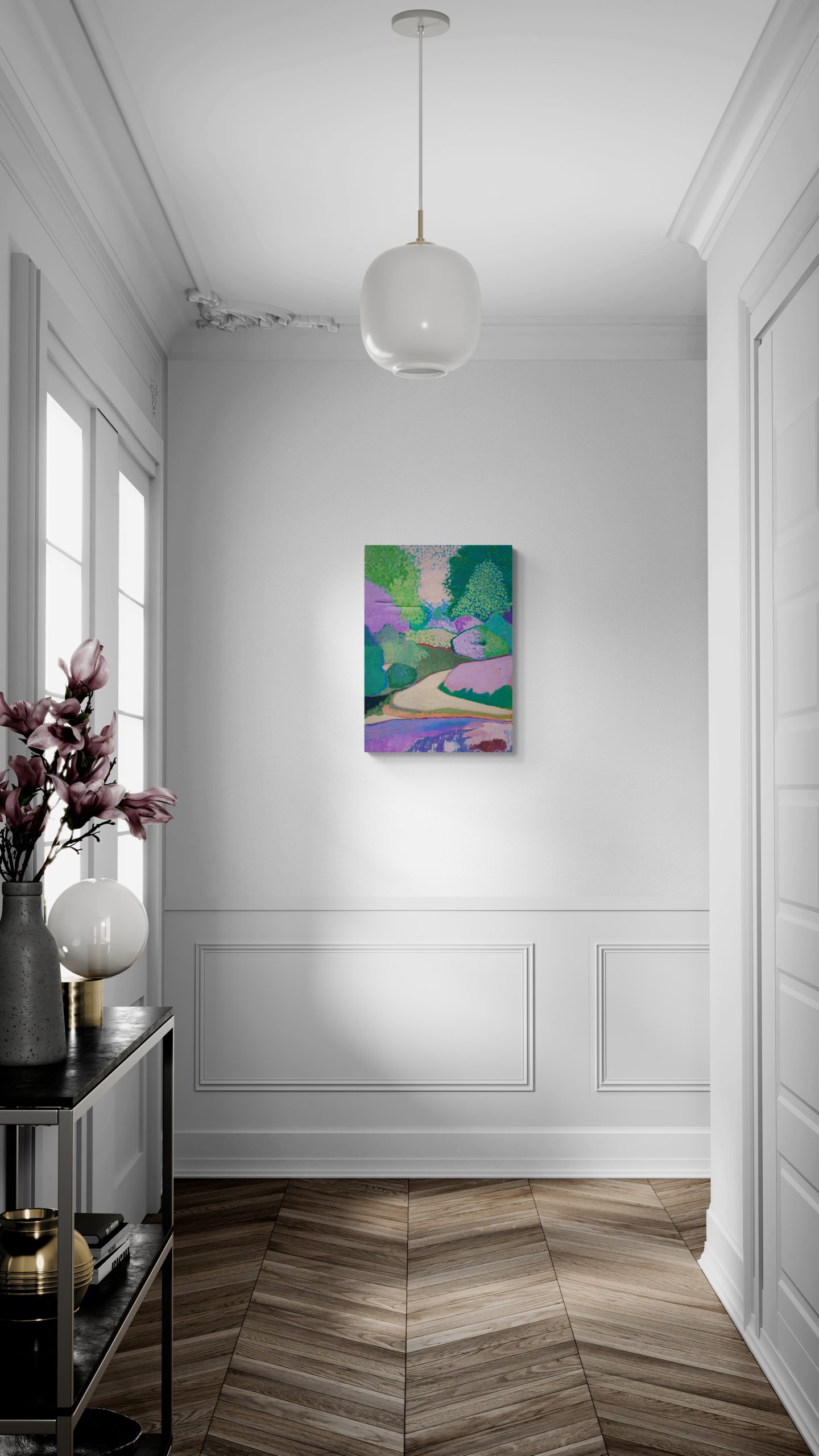 Classic Hallway With Console Table