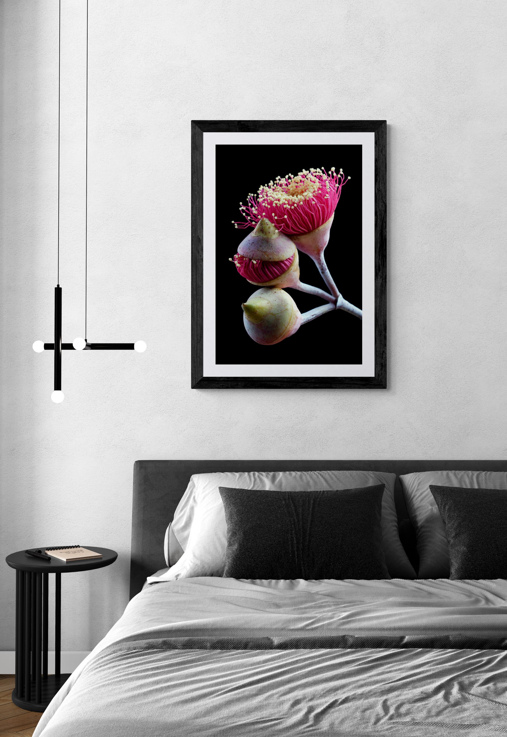 Minimal Bedroom With Hanging Lights (5)