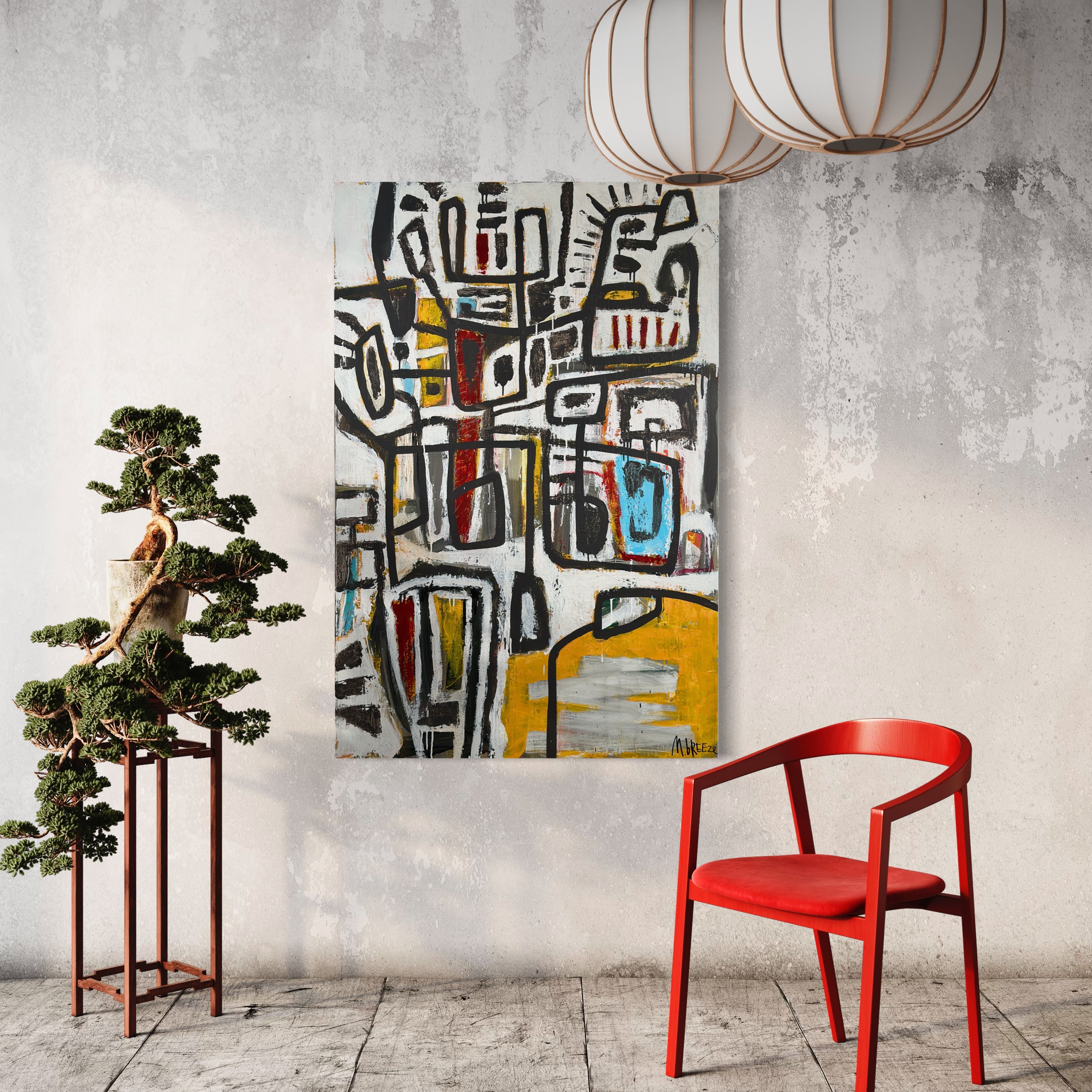 Martin Breeze Mondrians Divorce Insitu 3