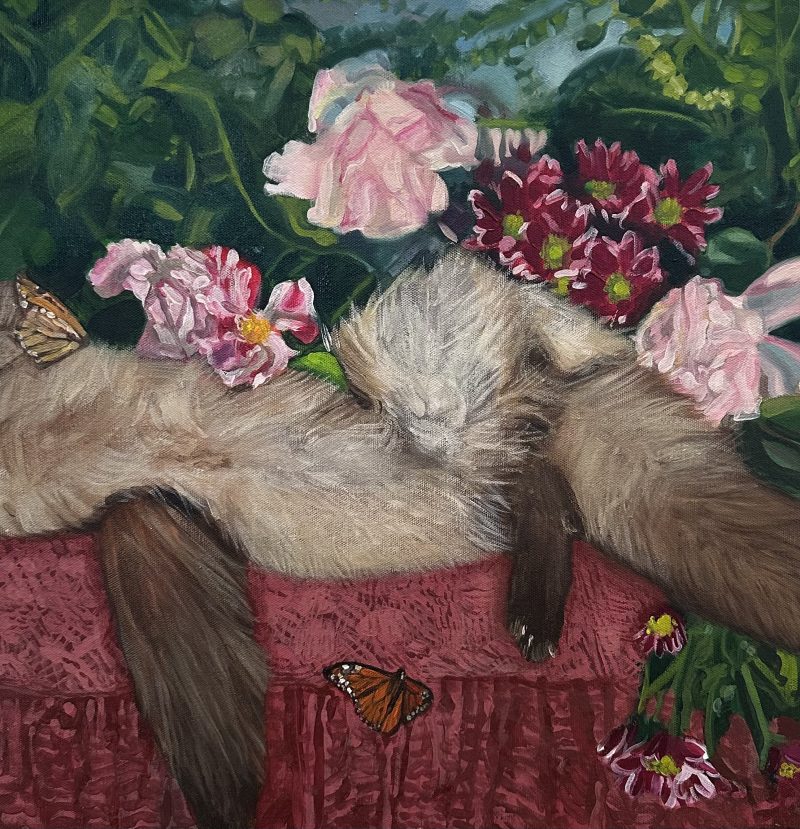 Sleeping on the Mantelpiece the Butterflies Came