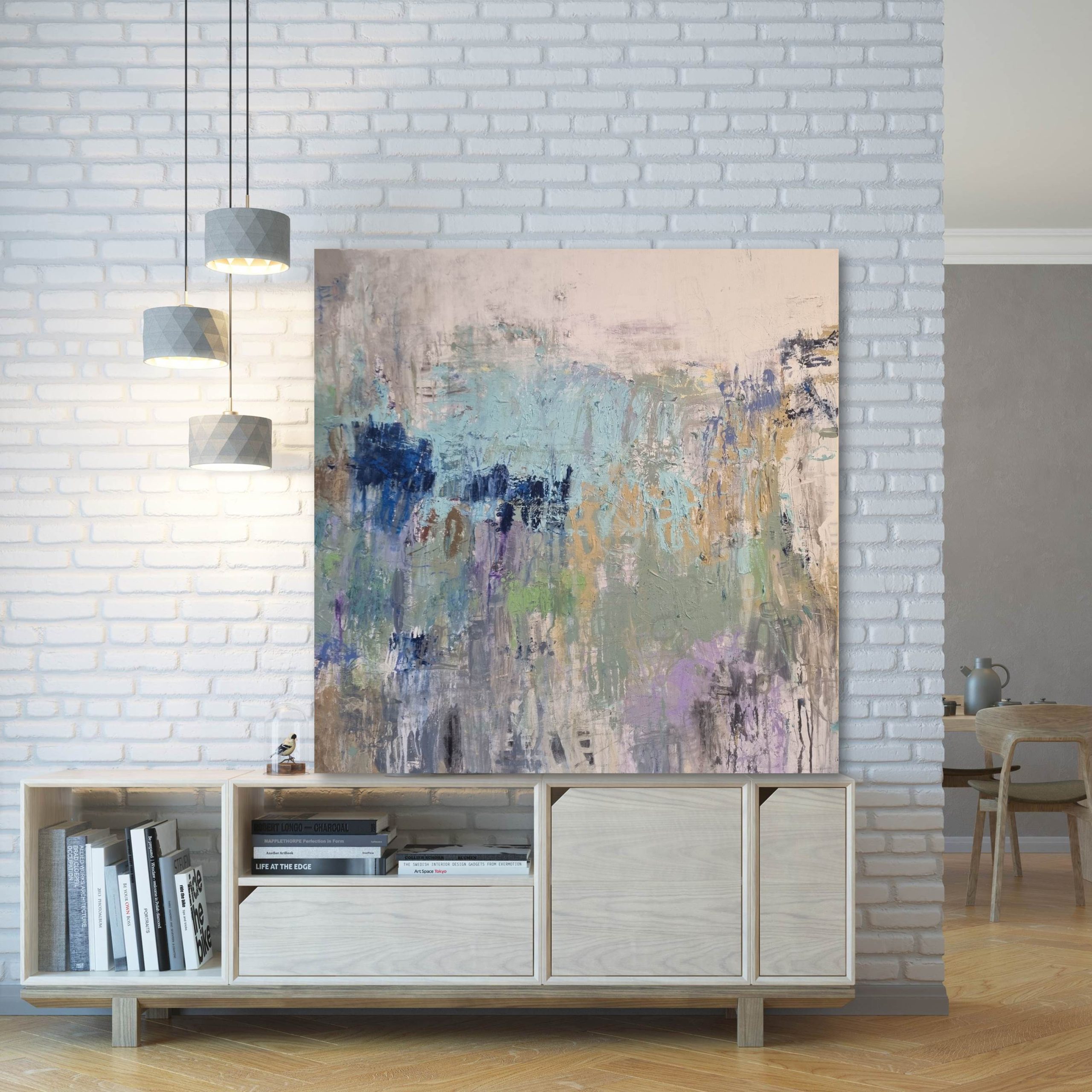 Lavender Bay Sunset White Int Brick Wall Rm