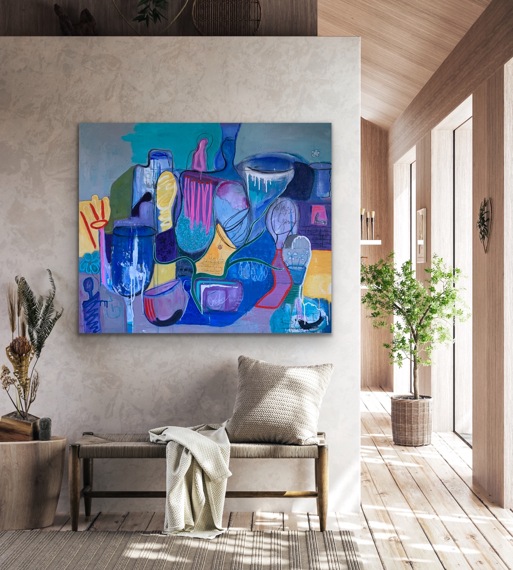 Interwoven Play Insitu Above Side Table