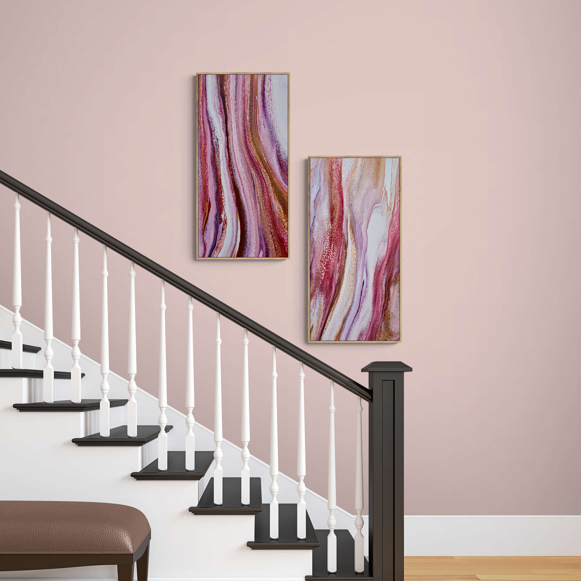 Blushing Sands Diptych 45 X 90 Wall