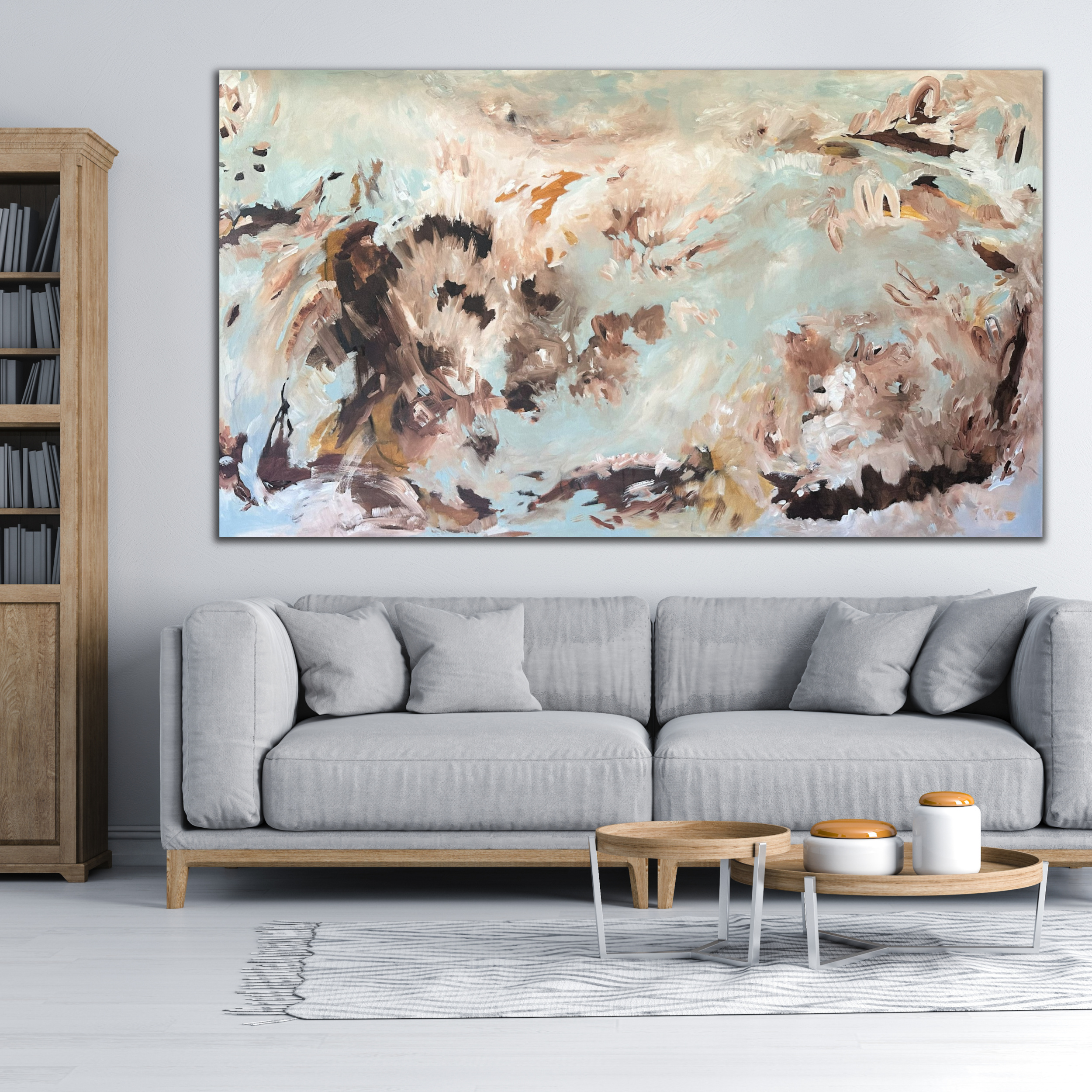 3d Render Of Beautiful Clean Interior