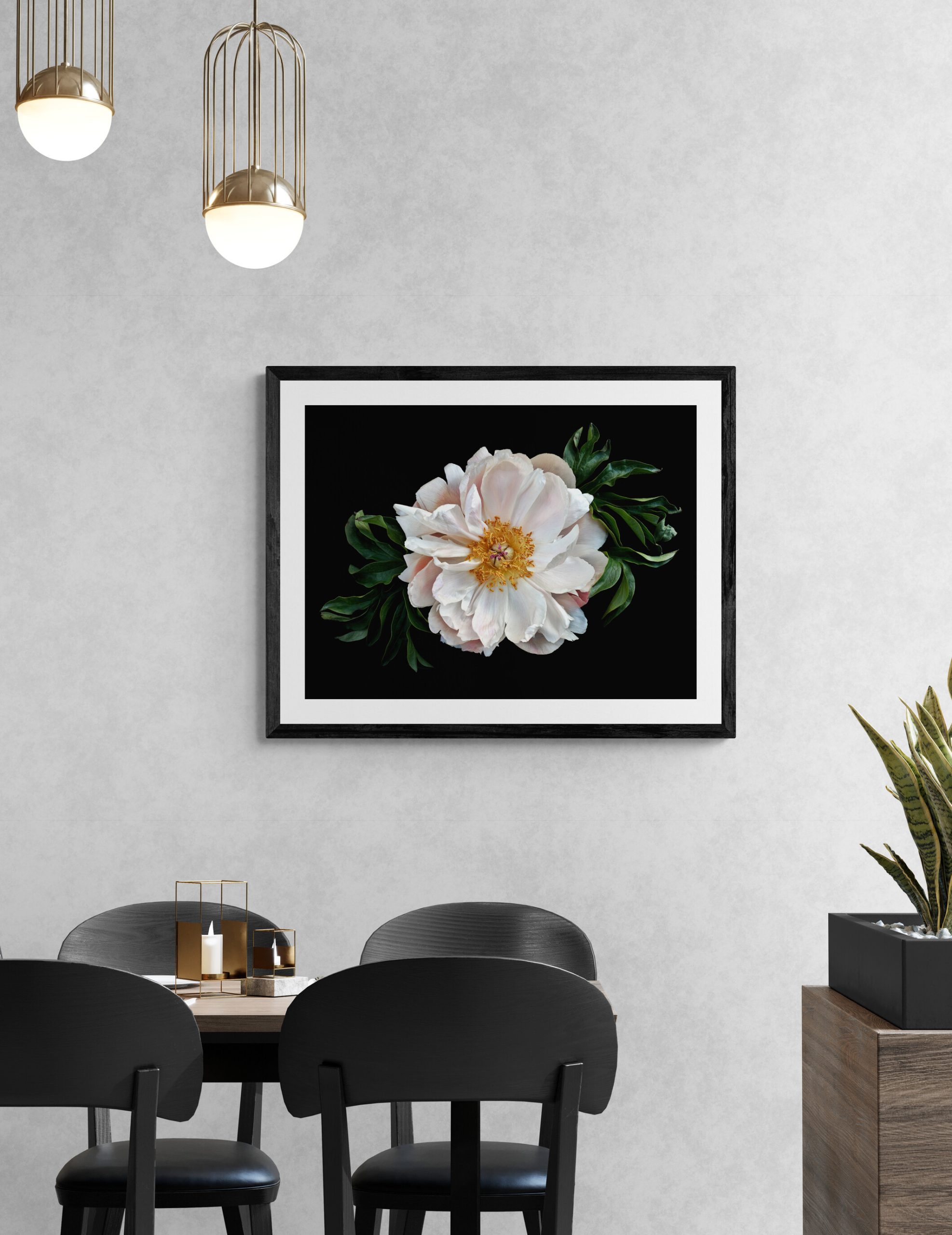 Modern Dining Room With Large Planter Box (5)