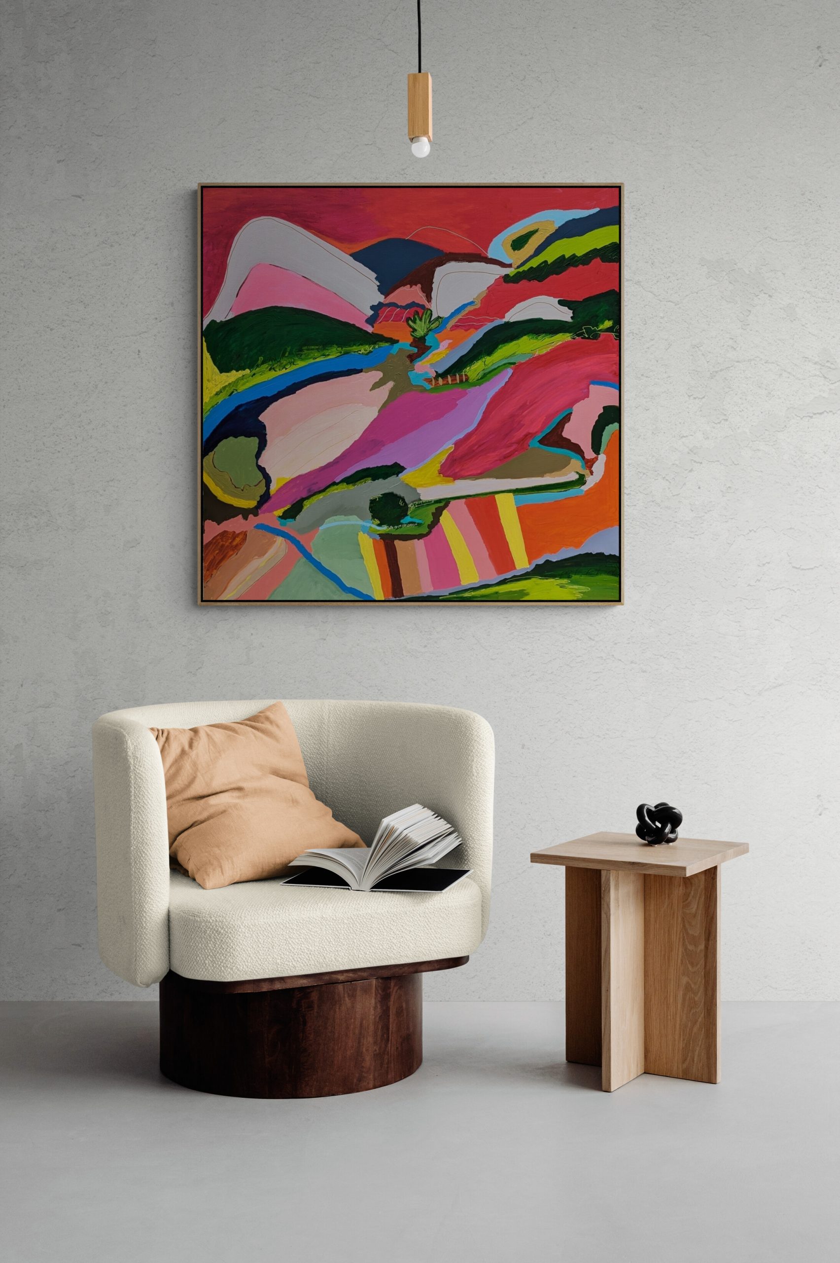 Stylish Armchair And Side Table (1)