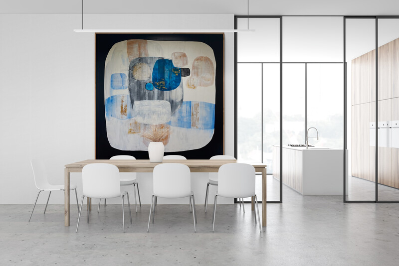 Modern Minimal Dining Room Interior