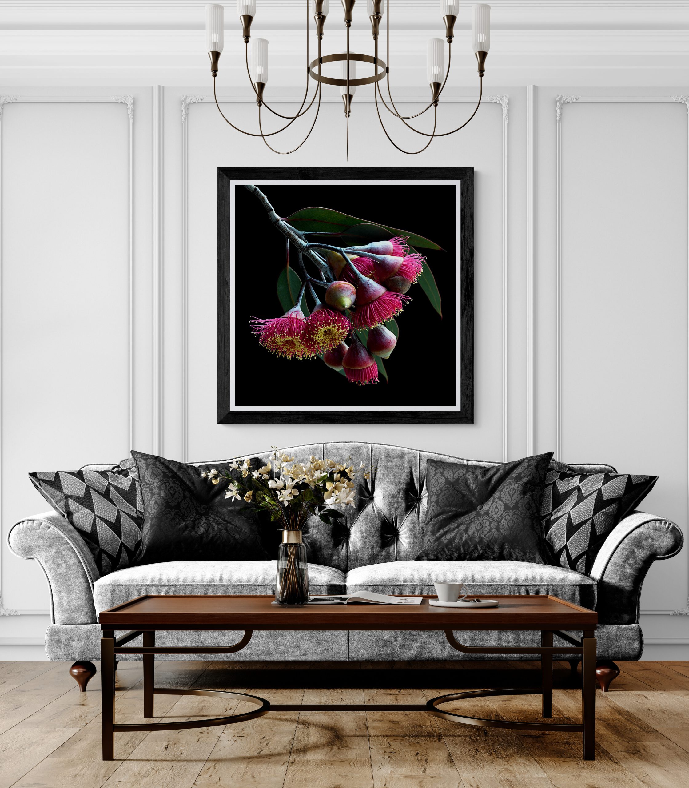 Classic Living Room With Fancy Sofa