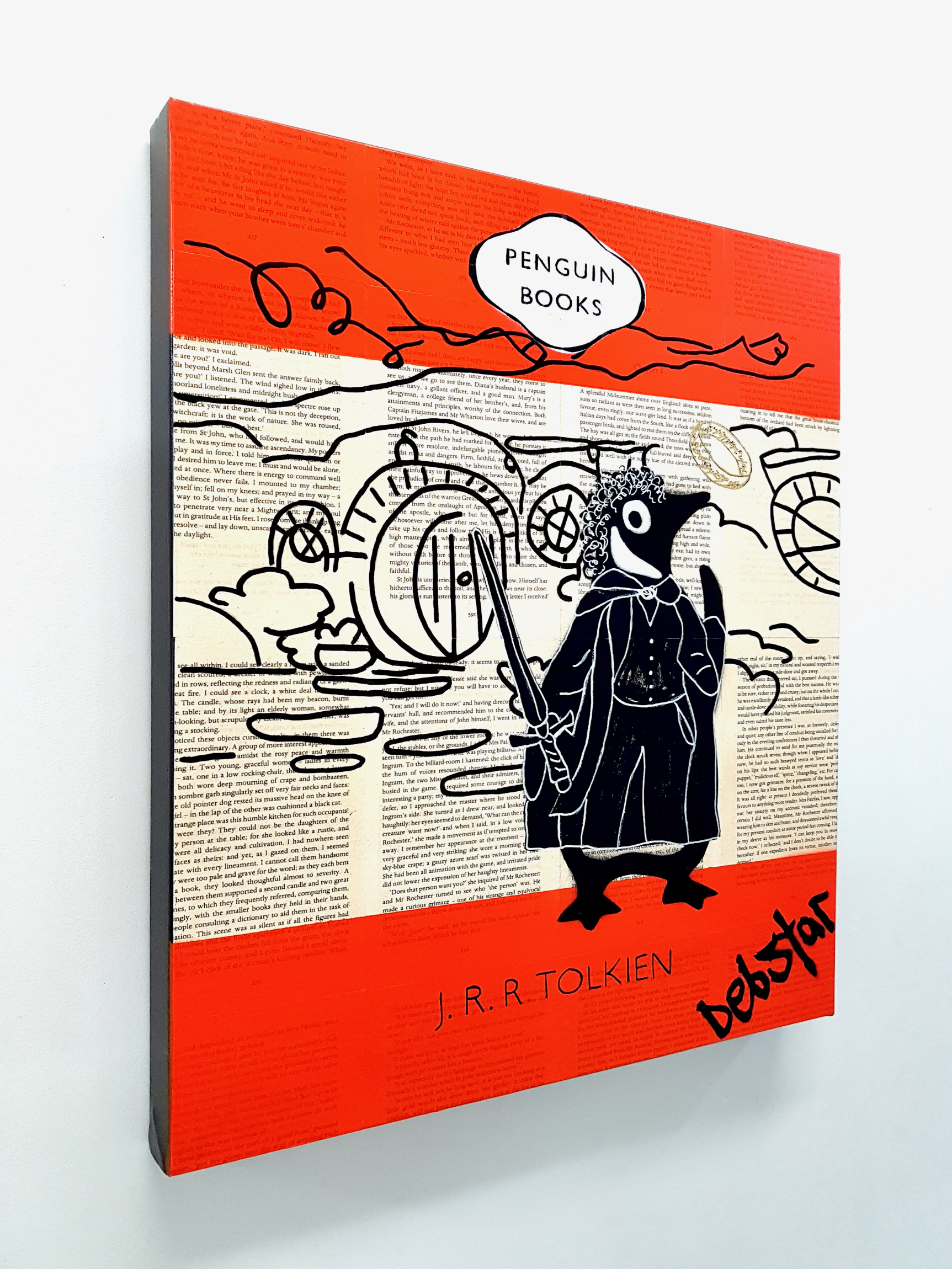 Penguin Books Lord Of The Rings Pop Art Deborah Lang Art Urban Canvas 3
