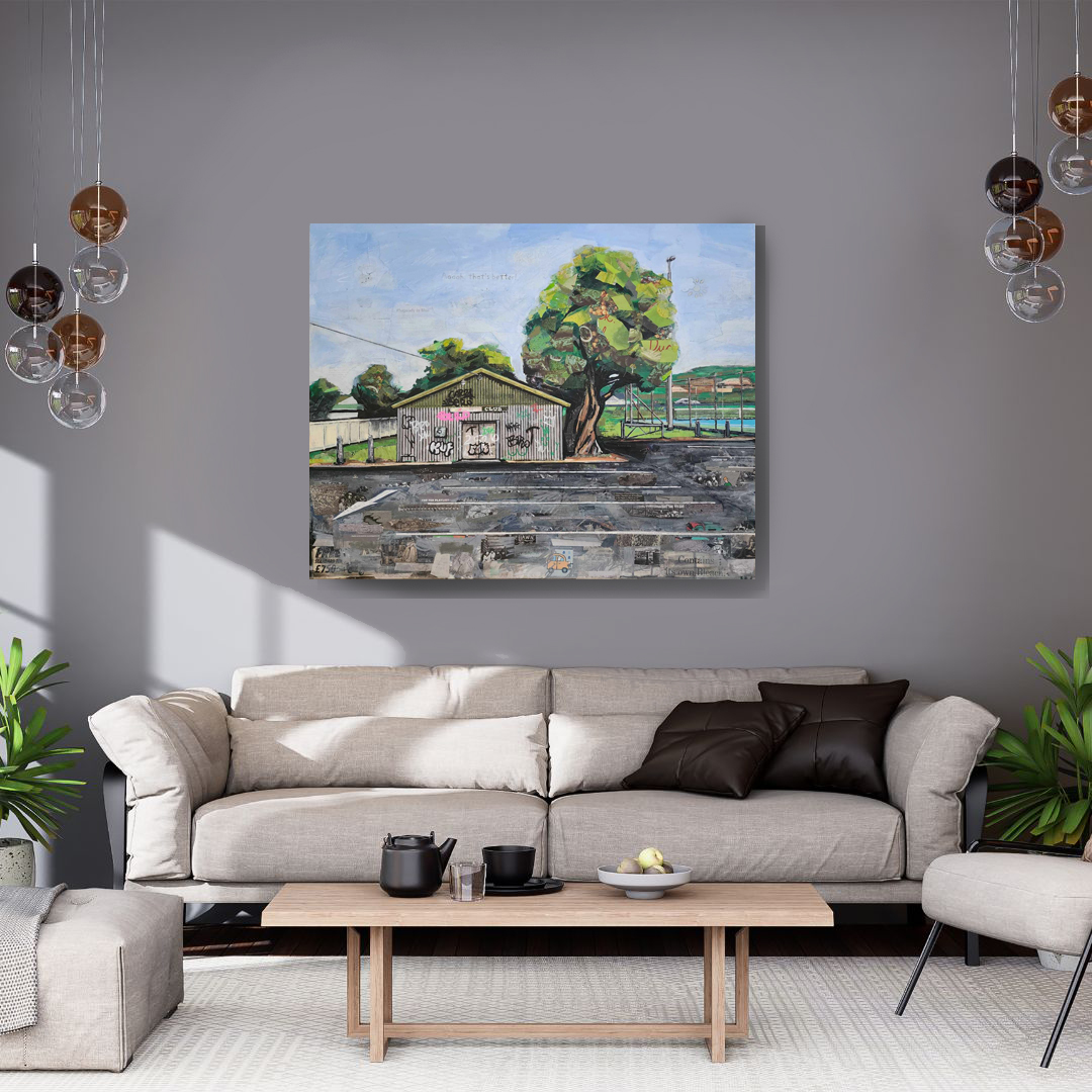 White Simple Background Wall Art Mockup Instagram Post 1