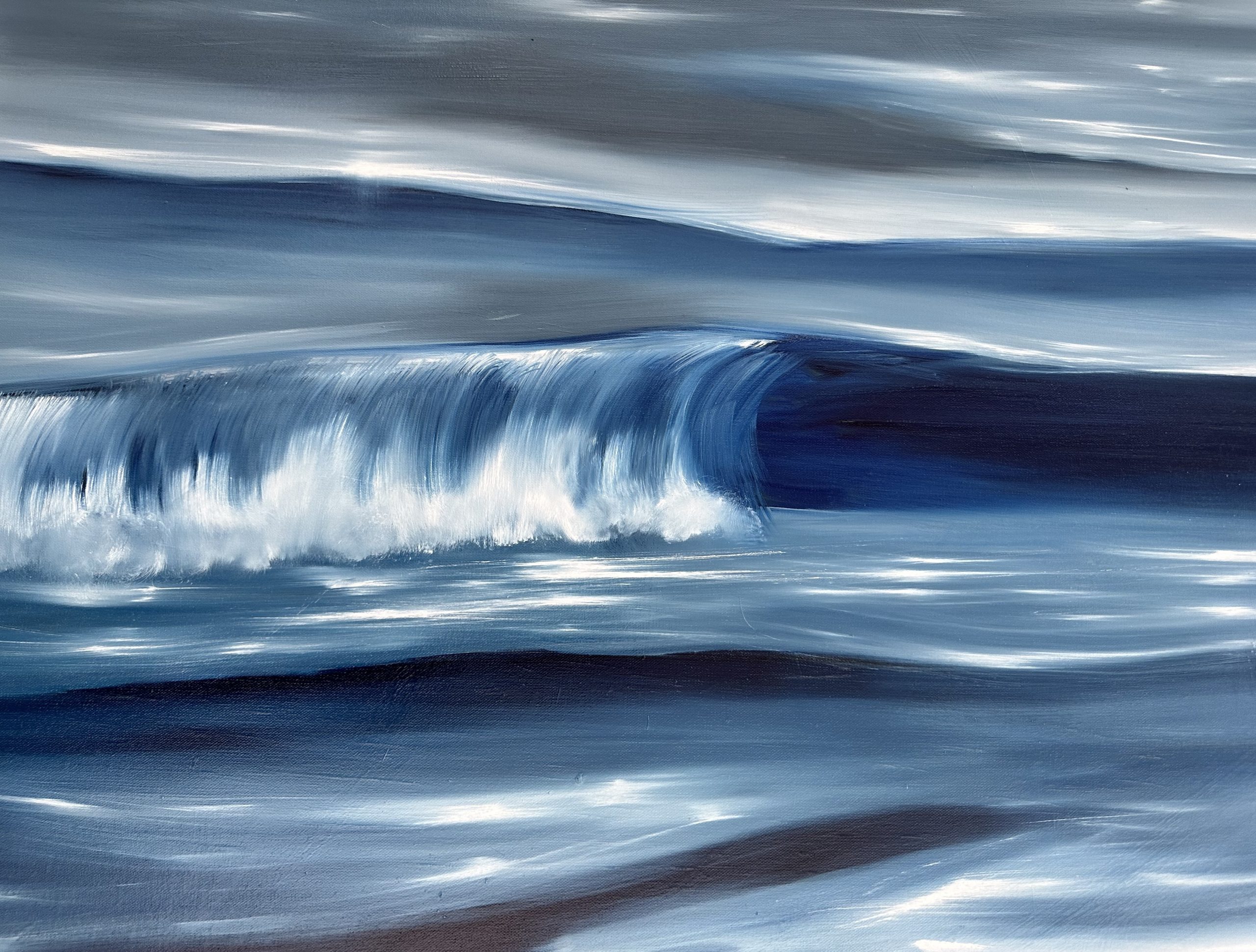 Close Up Wave Kisses On The Ocean Alanah Jarvis