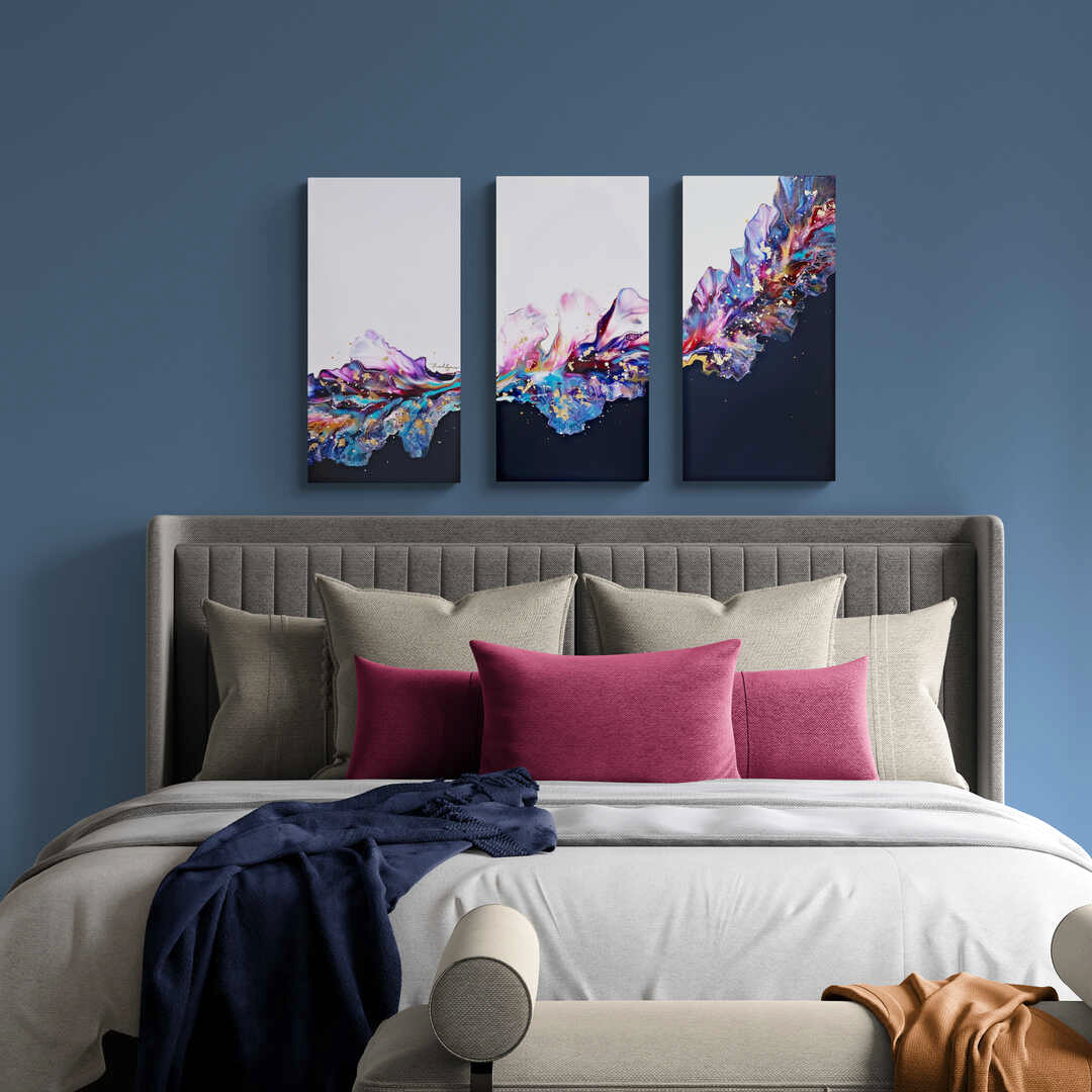 Star Dance Triptych Bedroom