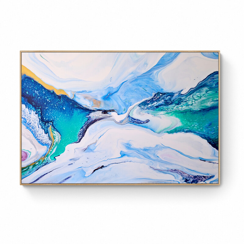 Glacier Sea (framed in Tasmanian oak)