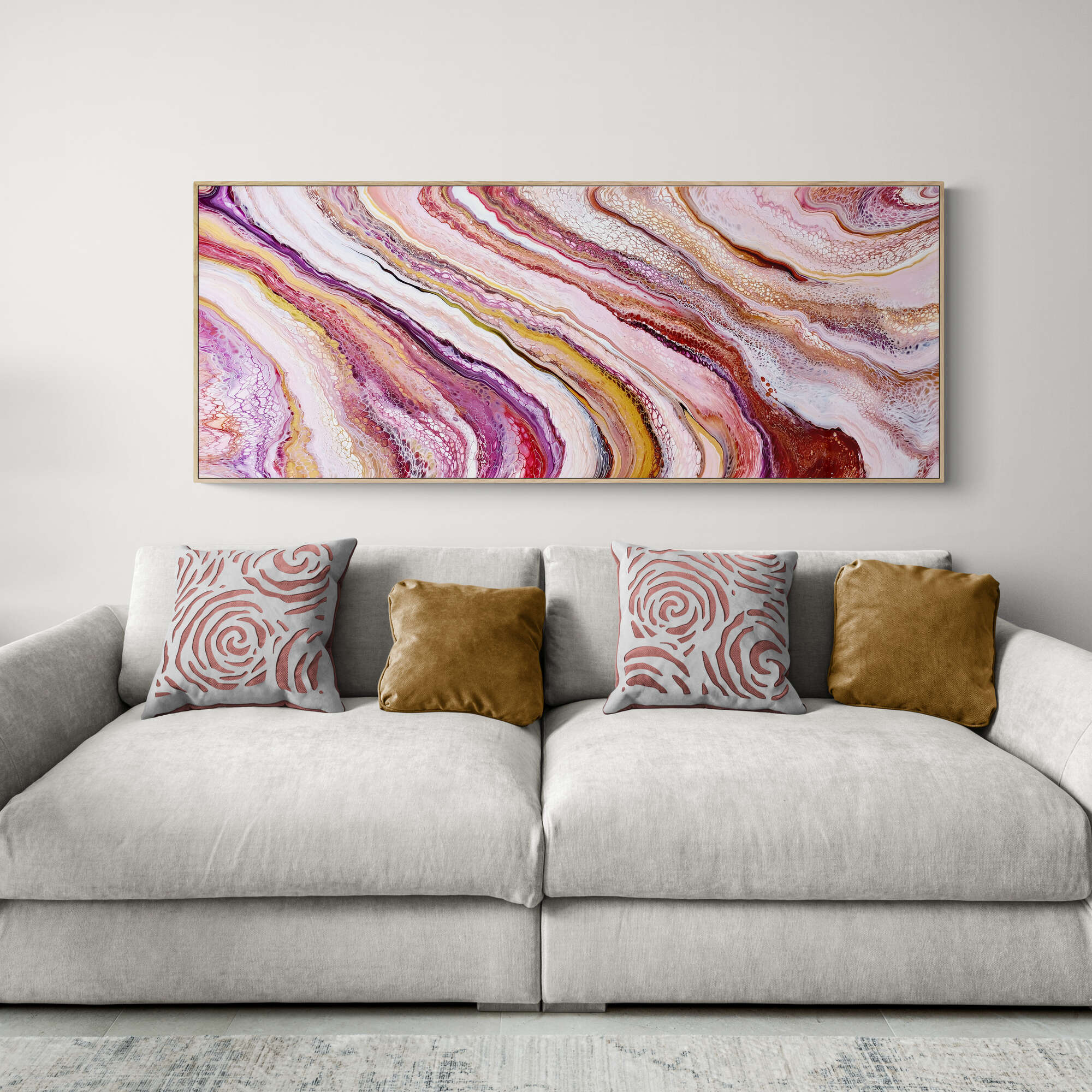 Luminous Ochre 64 X 155 Couch