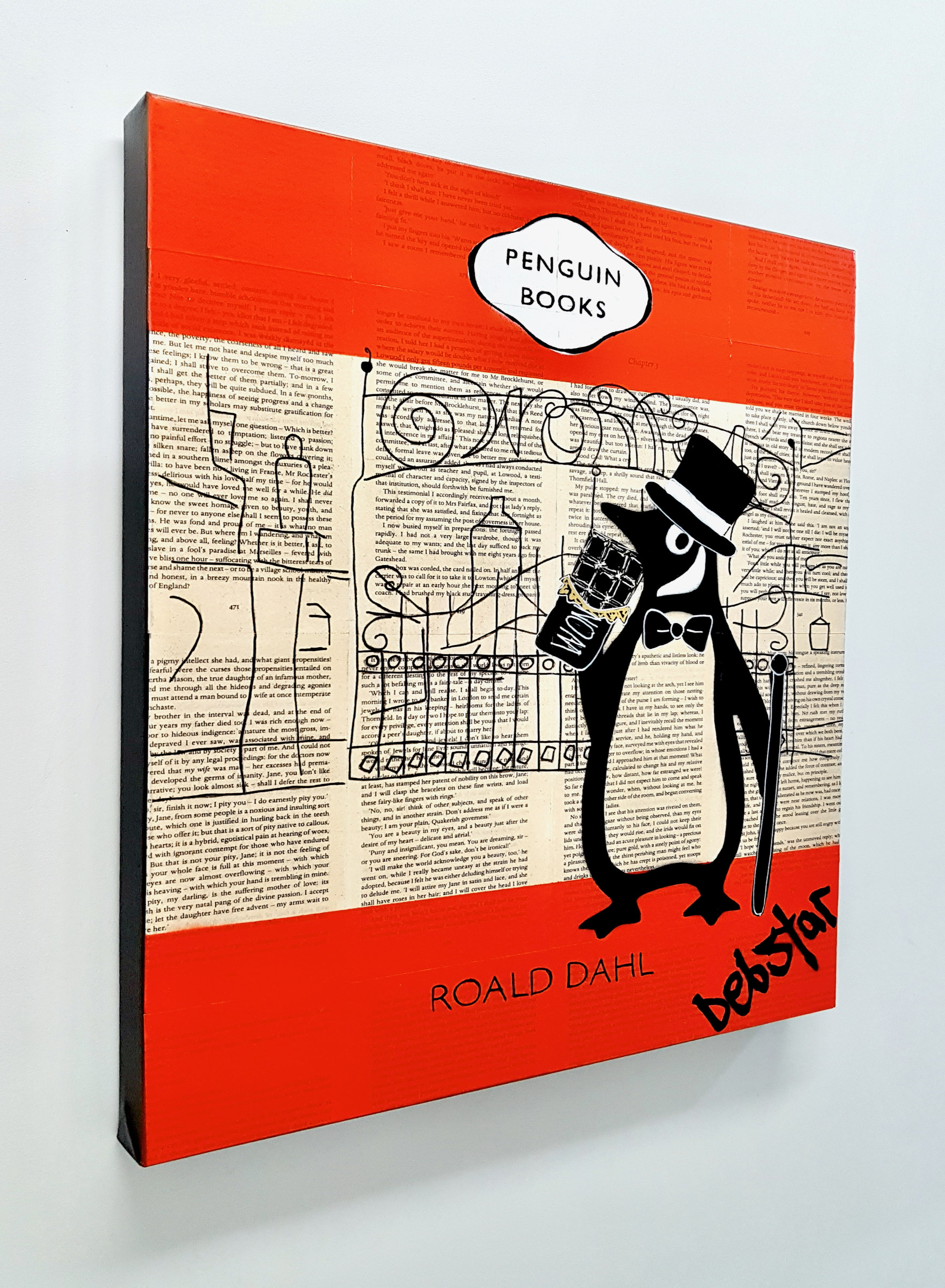 Penguin Books Charlie And The Chocolate Factory Pop Art Deborah Lang Art Urban Canvas 3