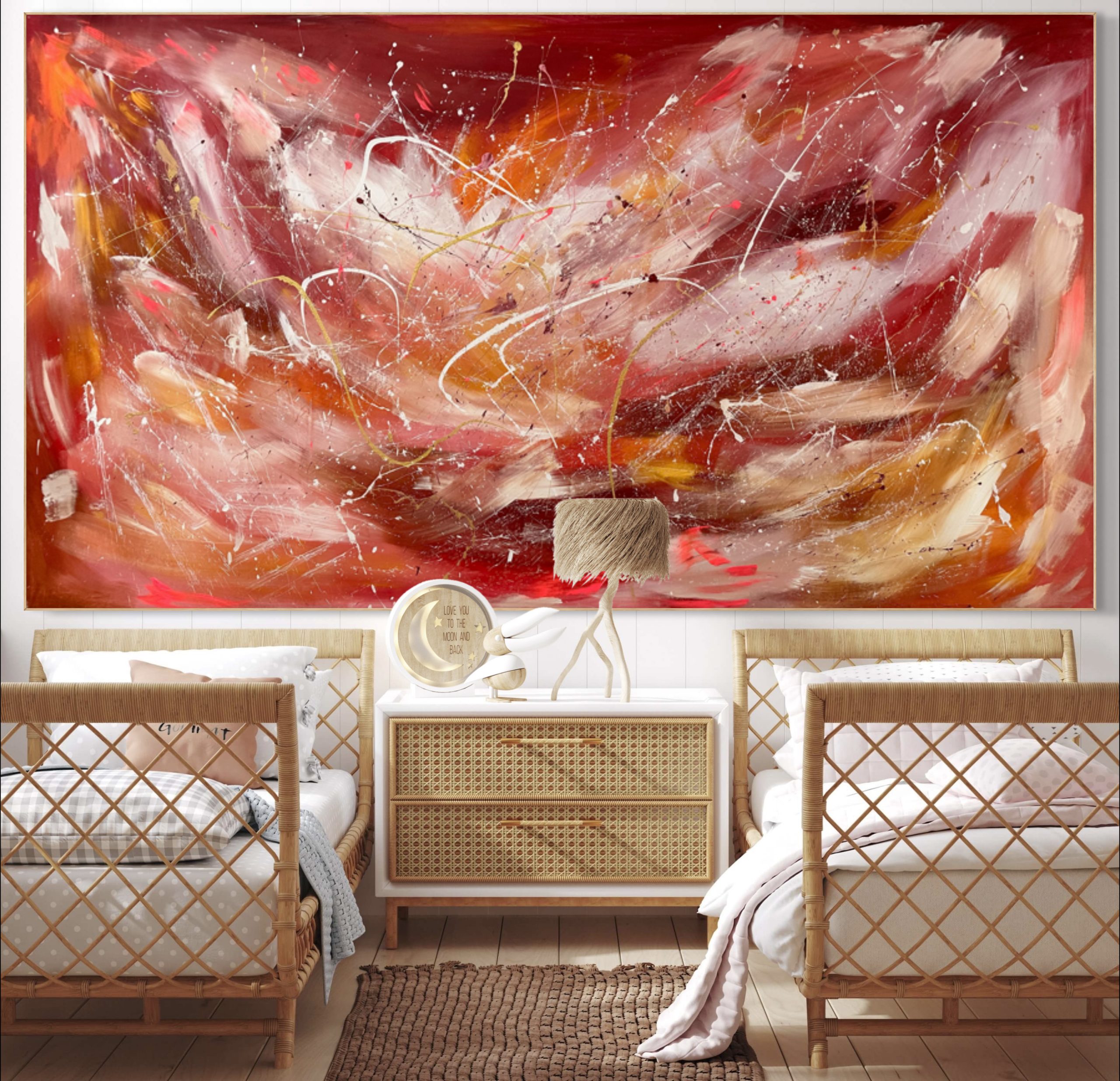 Alanah Jarvis Air Bnb Art Twin Room