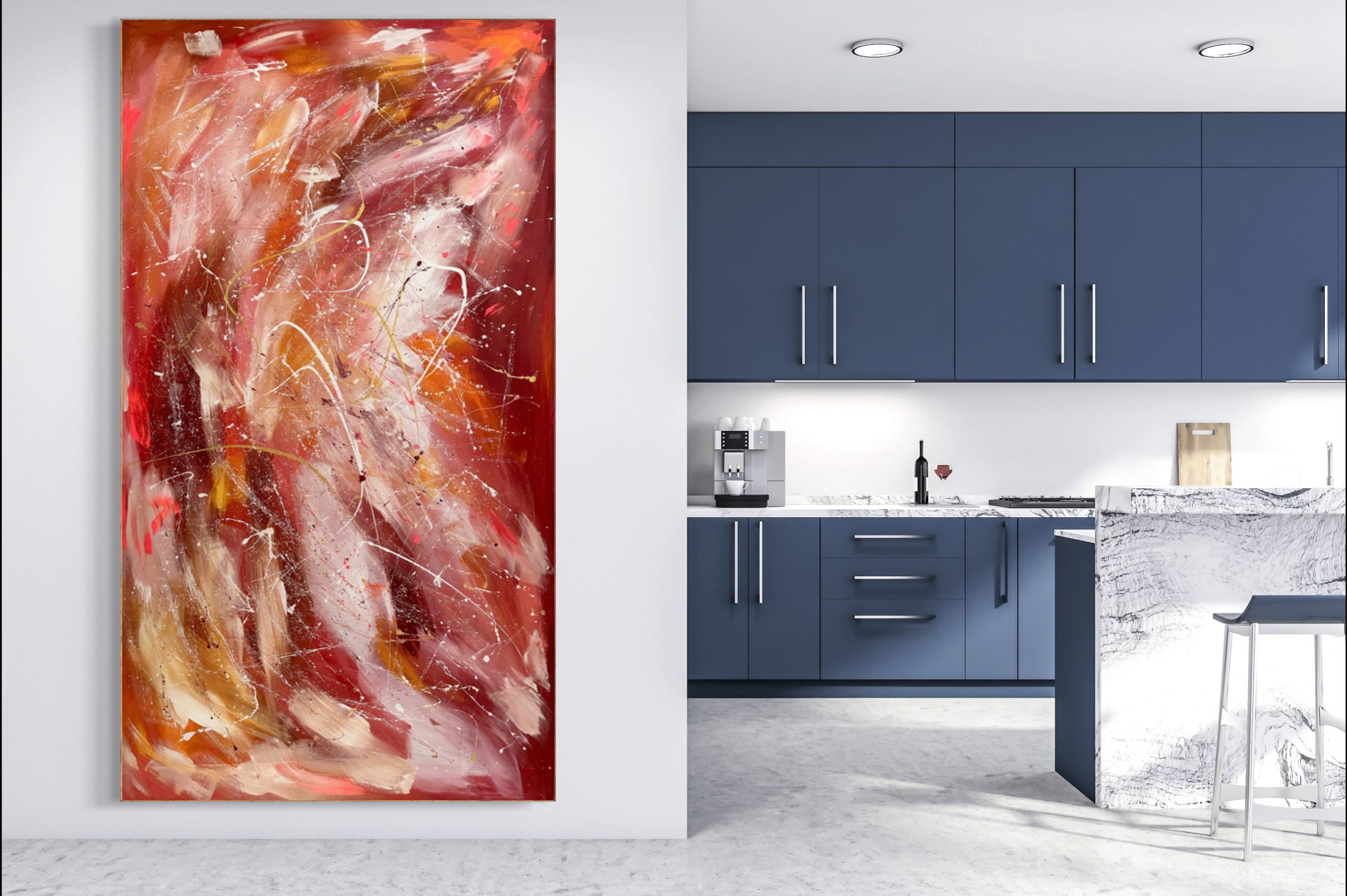Vertical In Kitchen Alanah Jarvis Abstract Art
