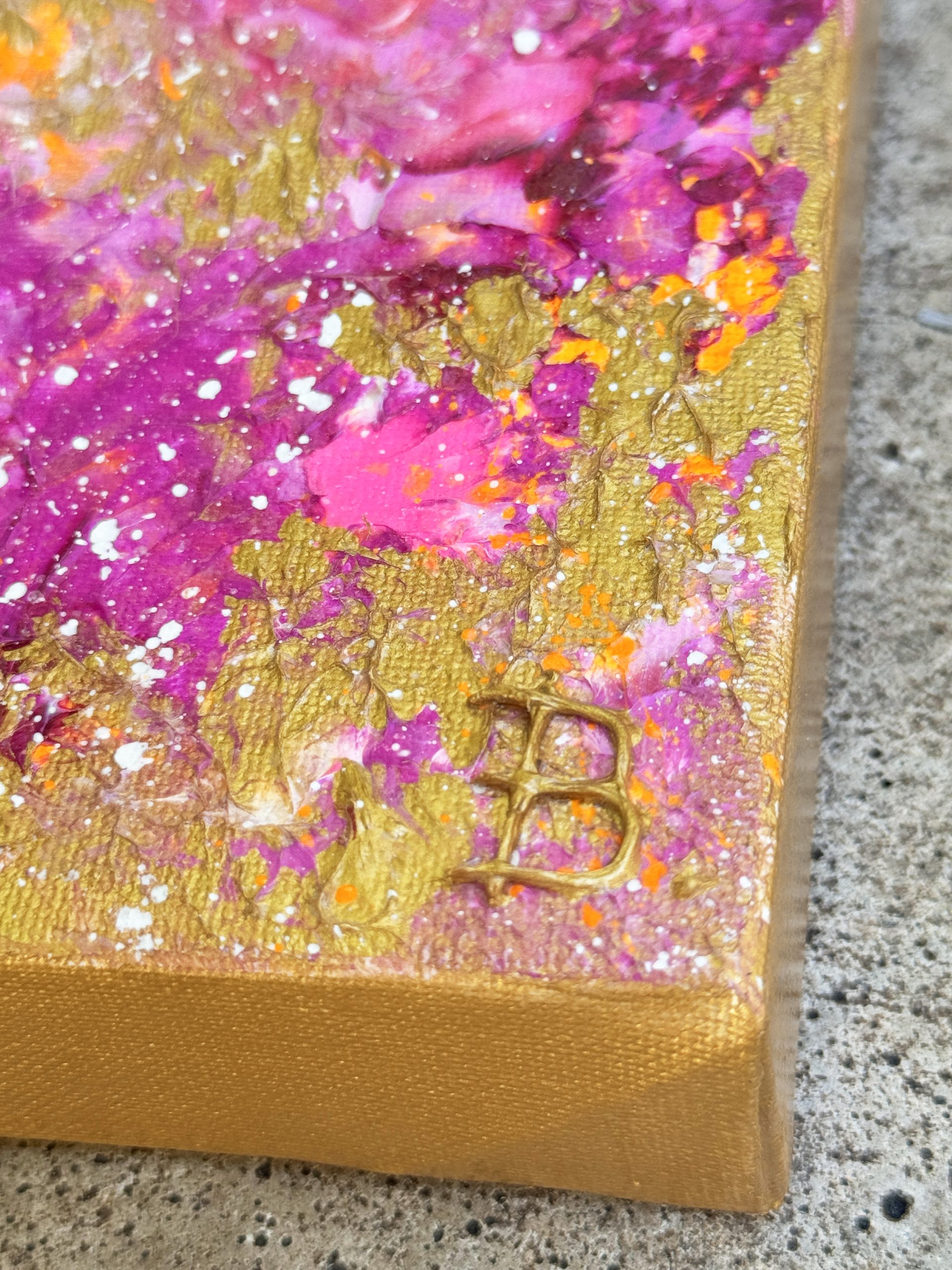 Golden Hour Ii Original Abstract By Bridget Bradley Right Corner 4032px New