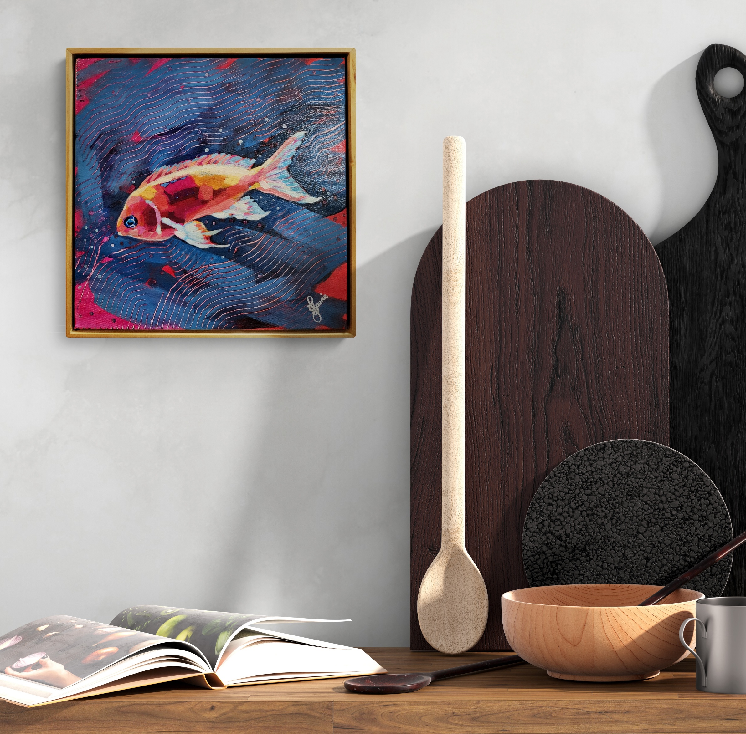 Kitchen Bench With Utensils Resized