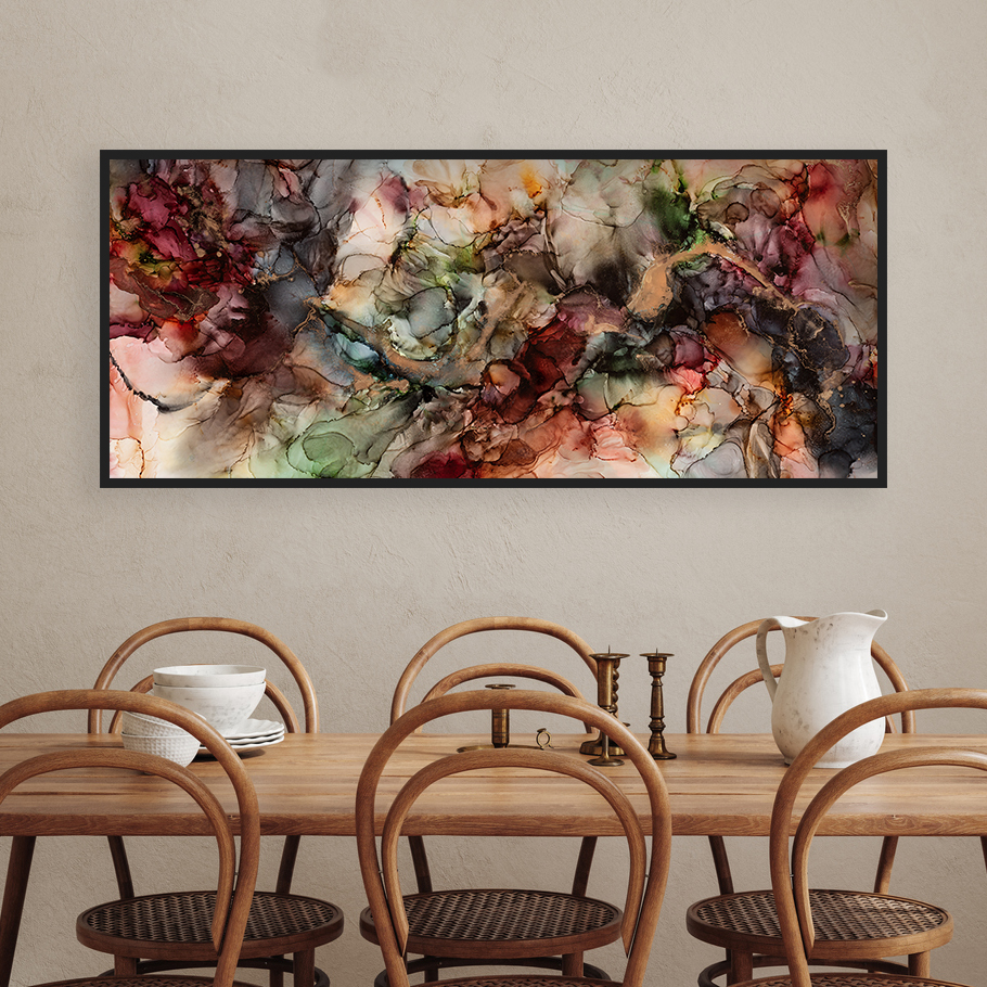 Home Mockup, Cozy Dining Room Interior Background