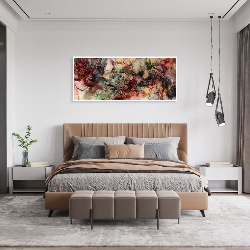 Interior Bedroom Wall Mockup