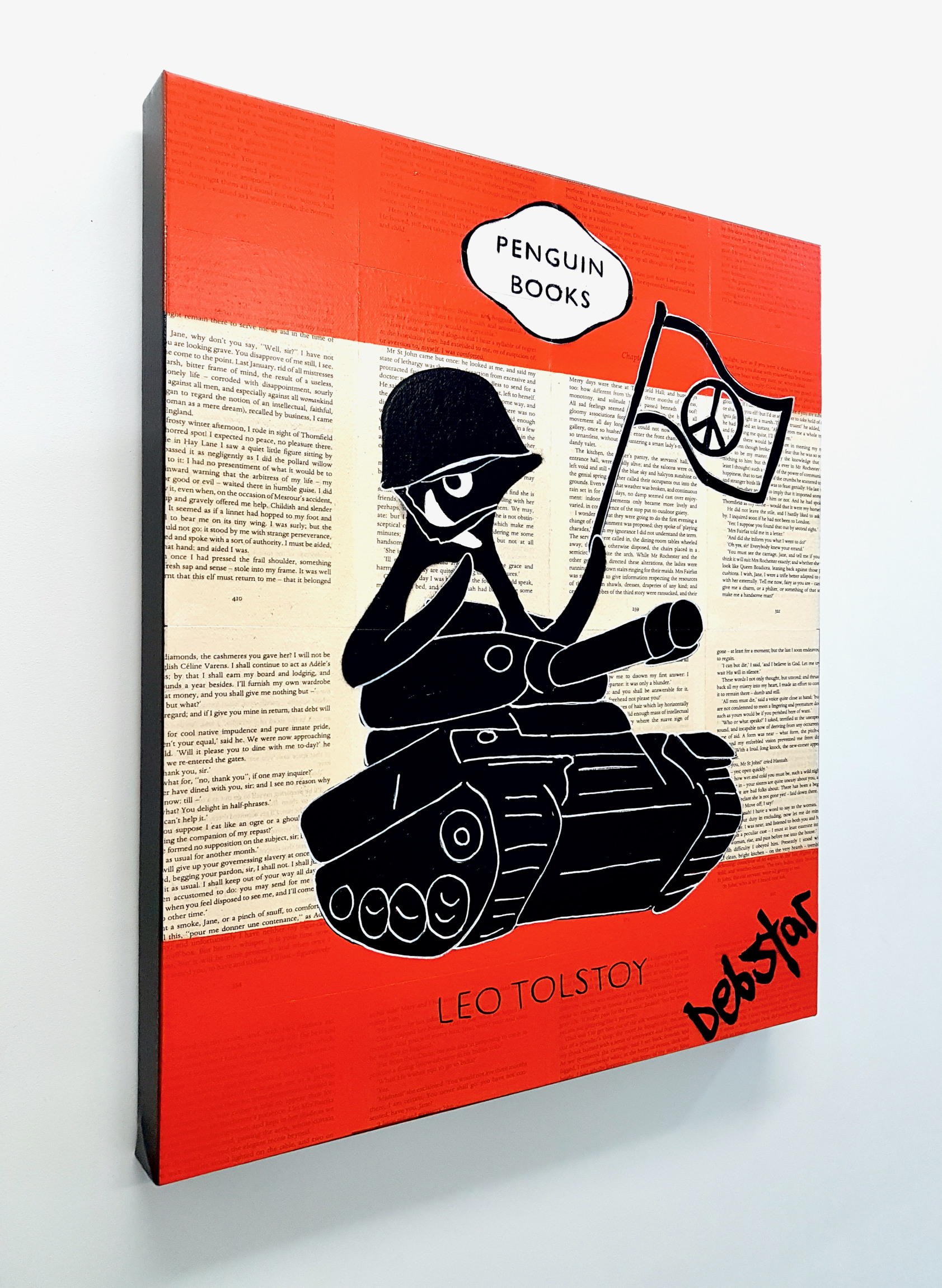 Penguin Books War And Peace Tank Pop Art Deborah Lang Art Urban Canvas 3
