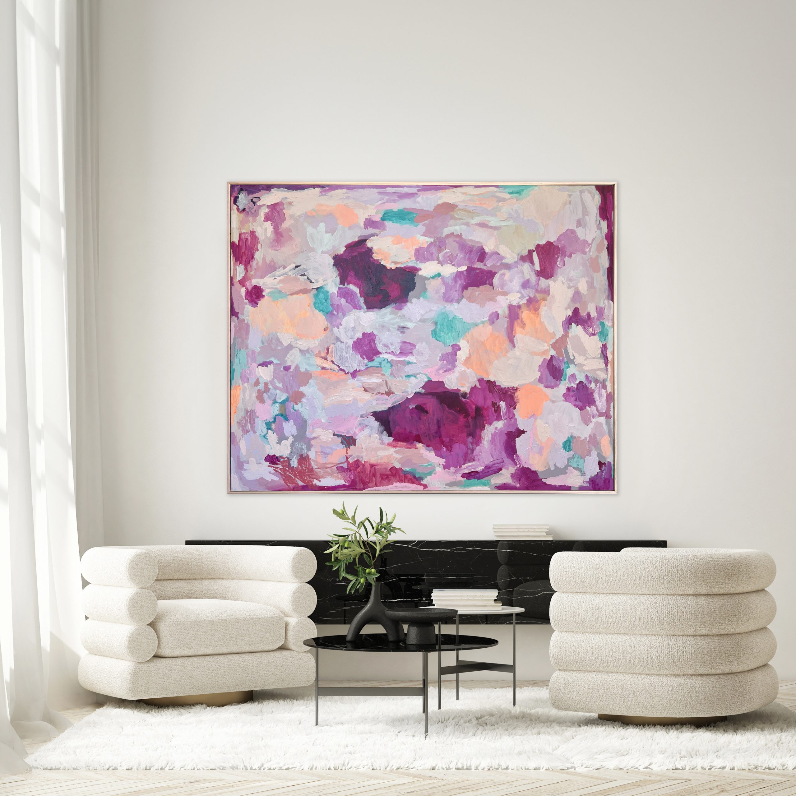 Contemporary Abstract Art Australia Rebecca Koerting Pink Storm 300