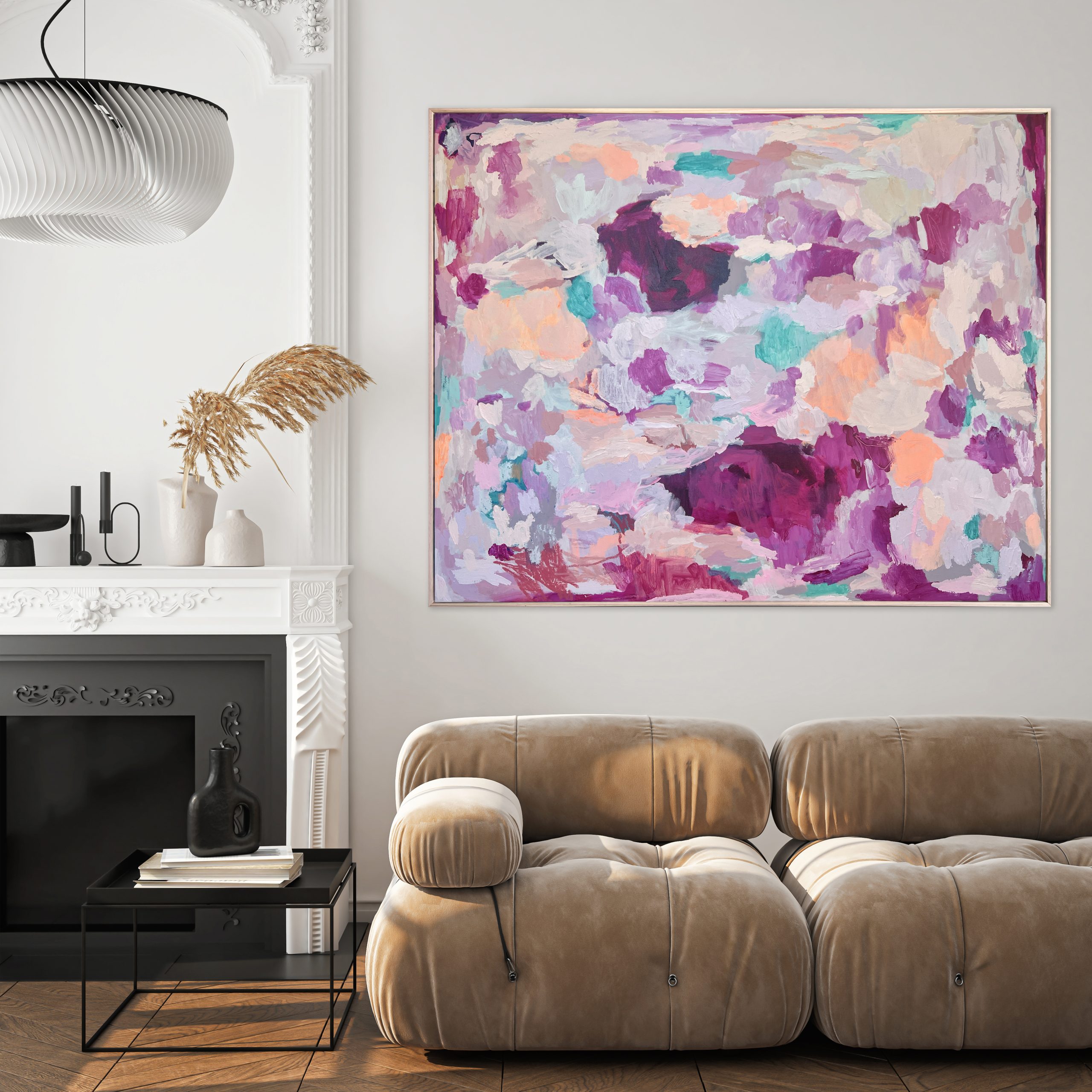 Contemporary Abstract Art Australia Rebecca Koerting Pink Storm 301
