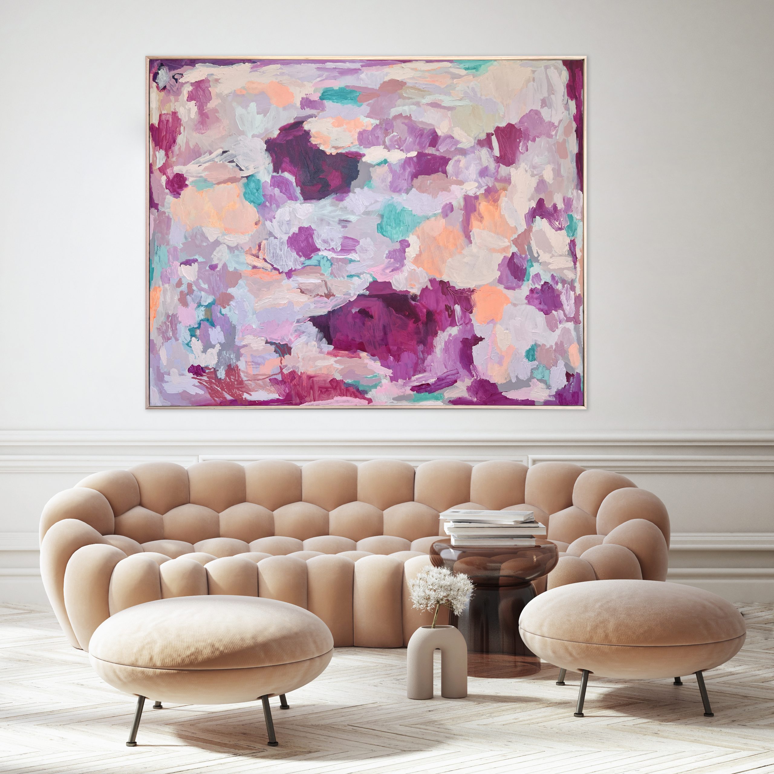 Contemporary Abstract Art Australia Rebecca Koerting Pink Storm 302