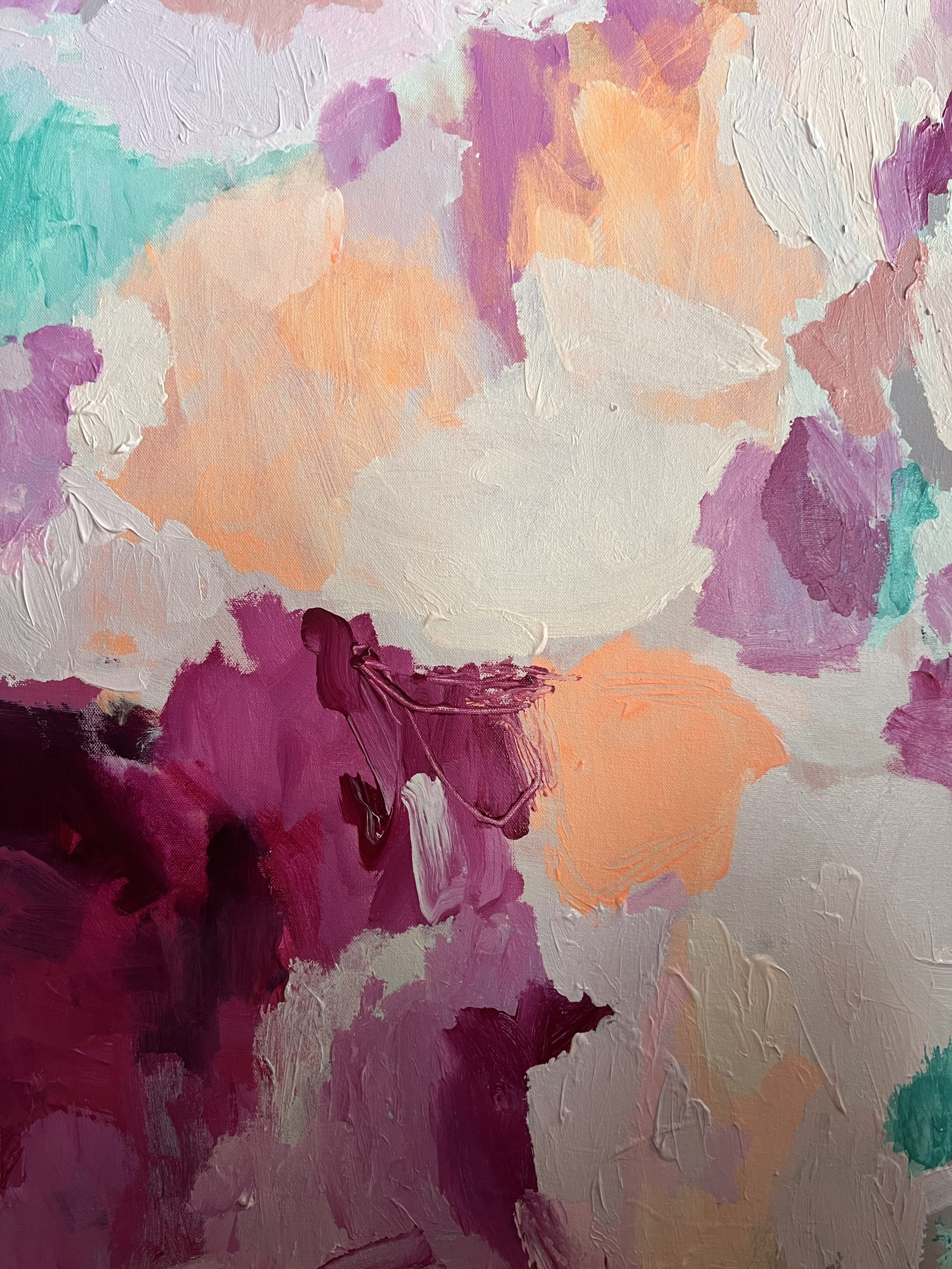 Contemporary Abstract Art Australia Rebecca Koerting Pink Storm 503