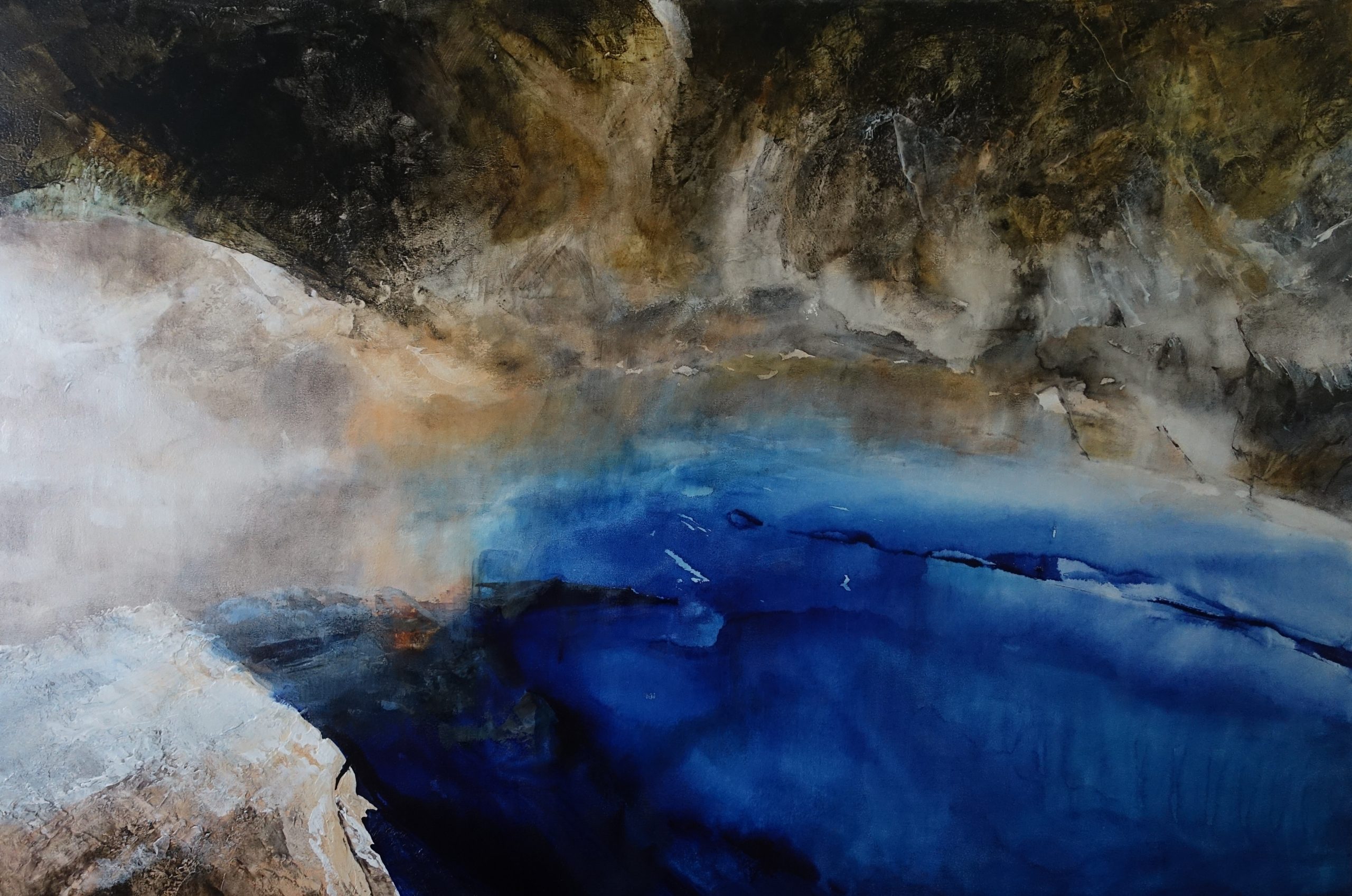 Patriciawalshstudio Water Sapphire Acrylic On Canvas 100x150x3.5cm @350dpi Dsc00983