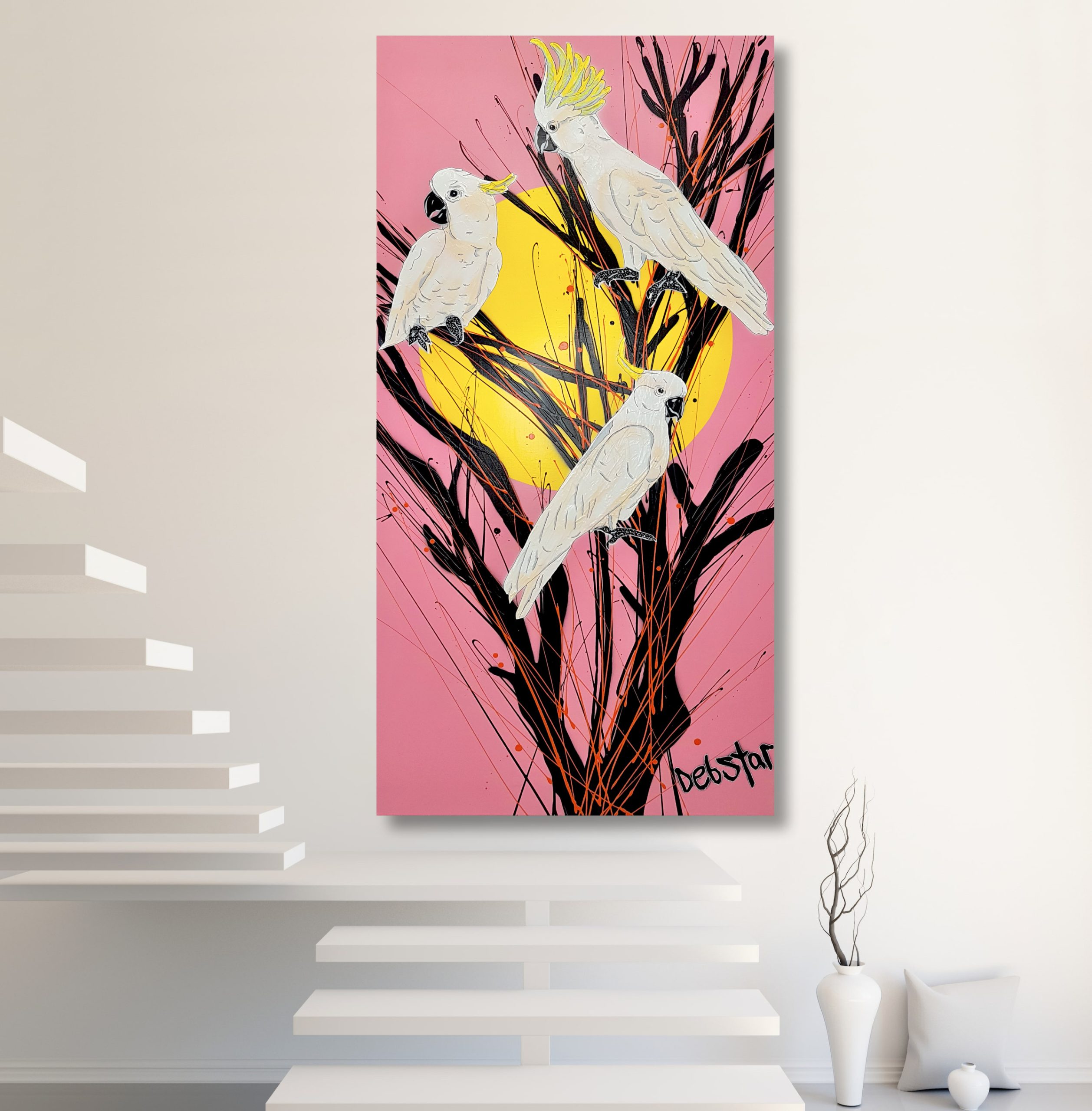 Cockatoos At Sunset Deborah Lang Urban Pop Art 7