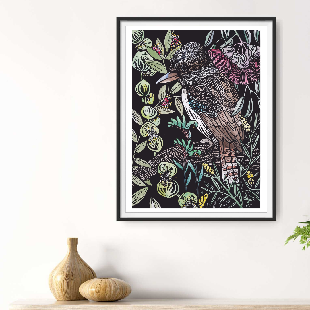 Kookaburra Perch By Nicola Cowie In Situ