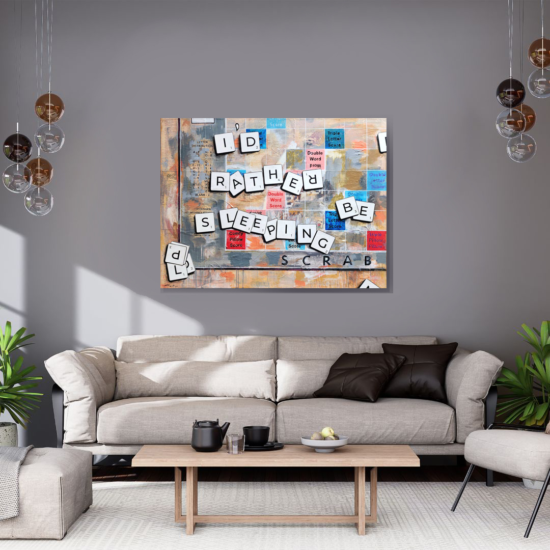 White Simple Background Wall Art Mockup Instagram Post 1