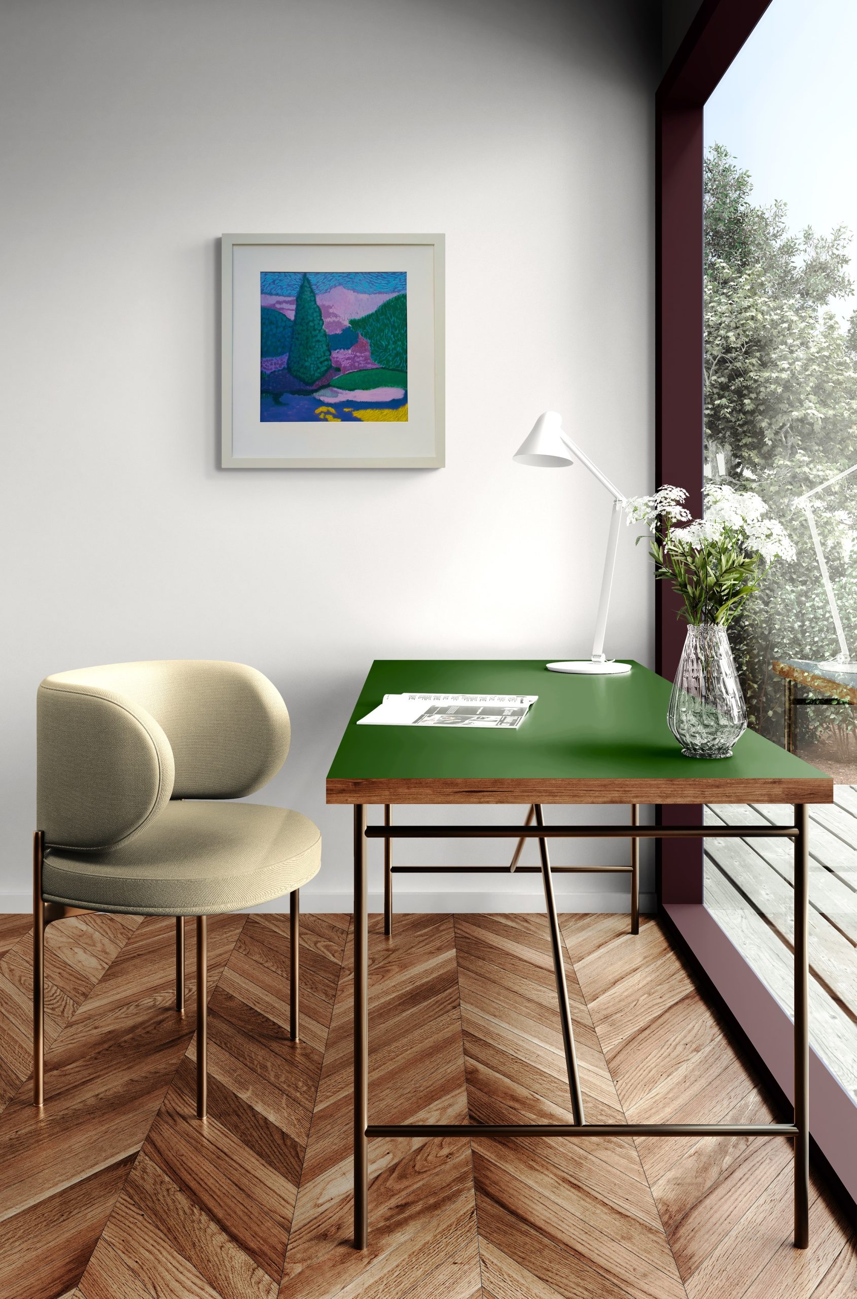 Home Office With A Window View