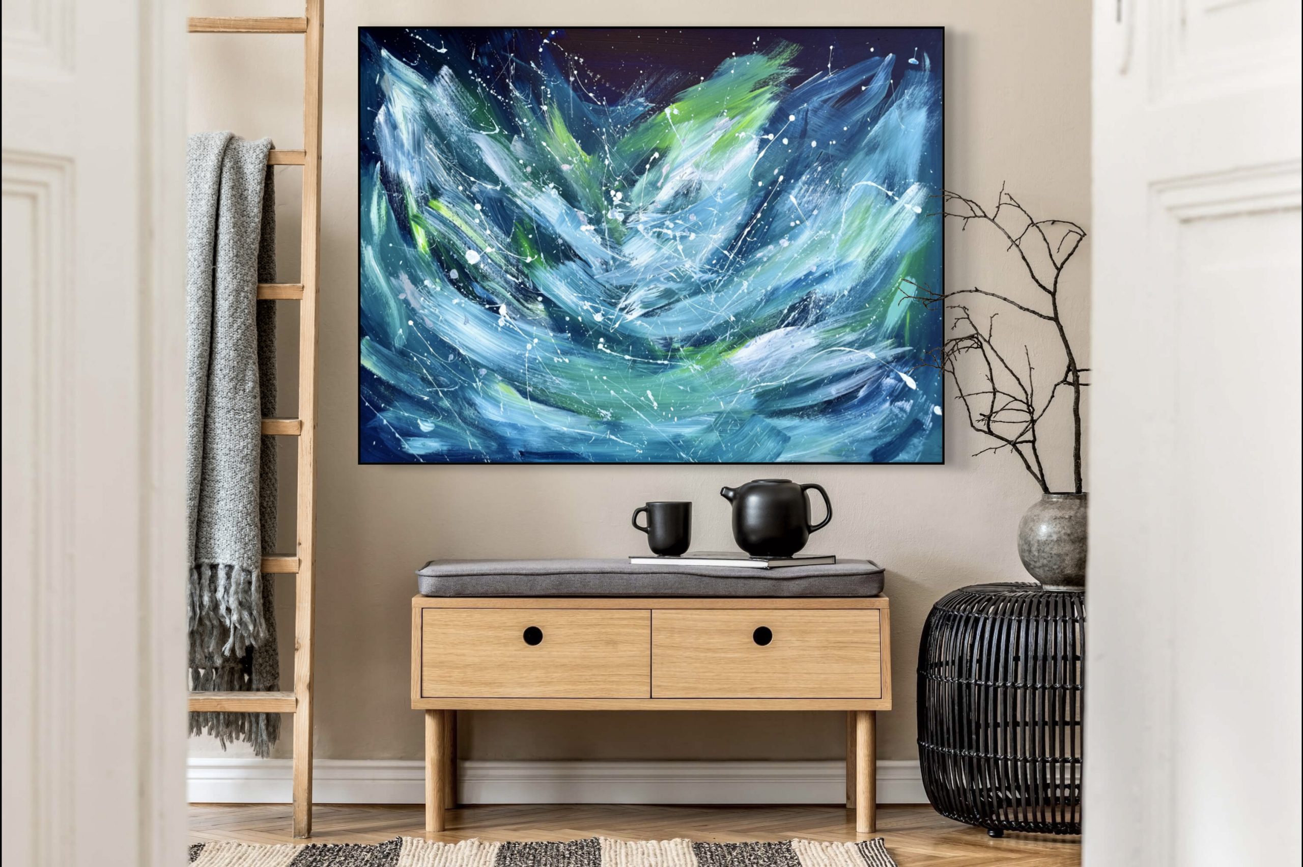 Black Interior Alanah Jarvis Abstract Art