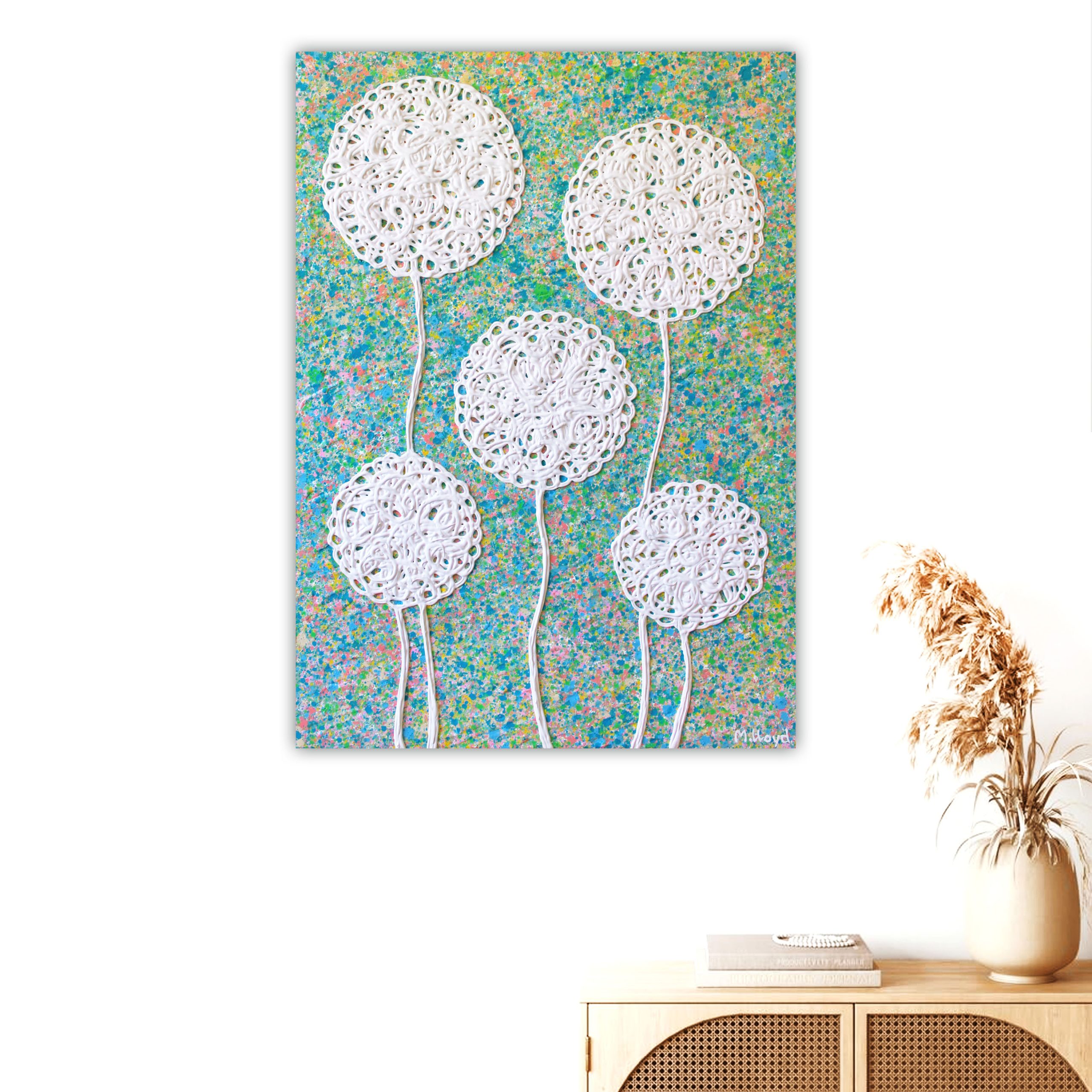 Textured Summer Wild Flowers 2 Lounge