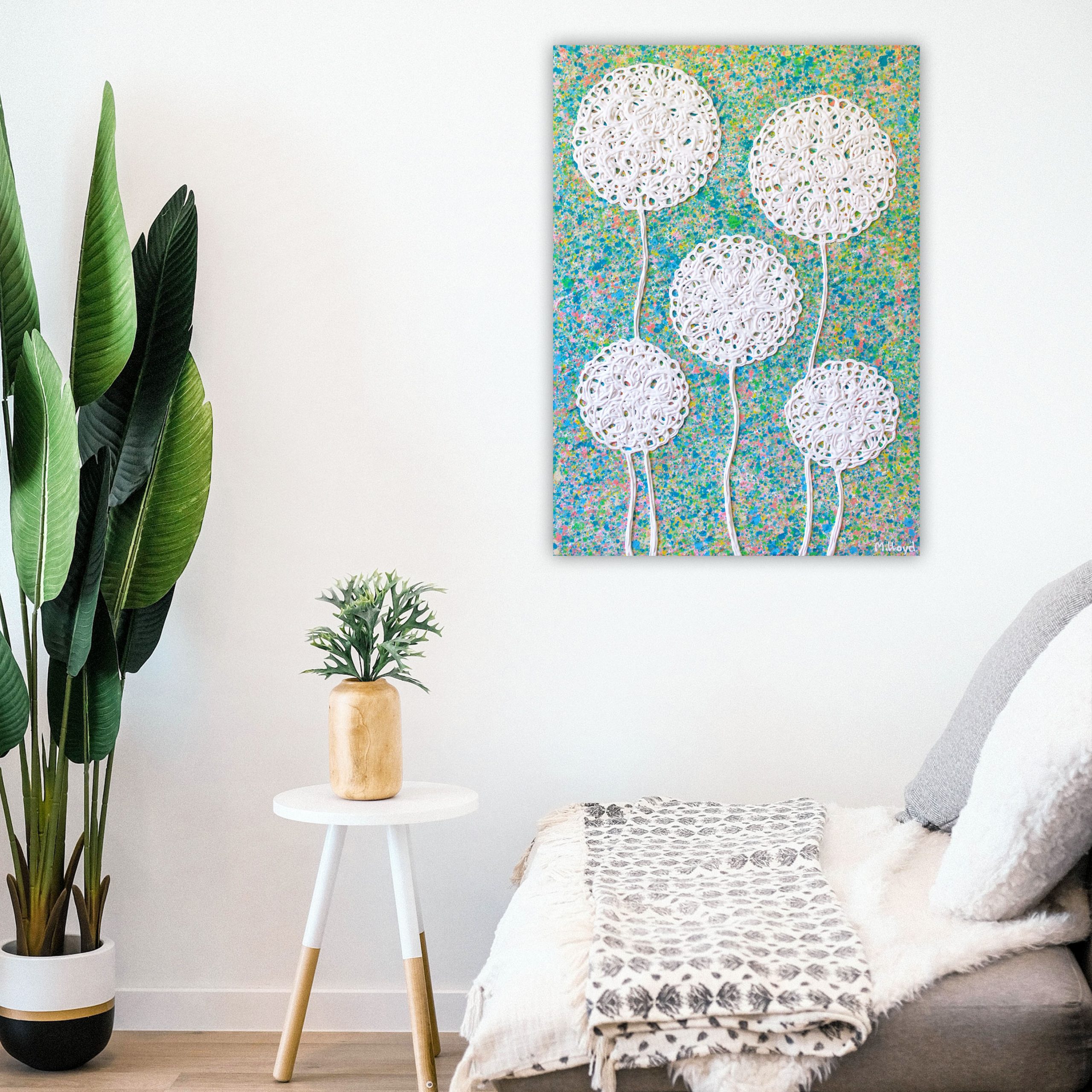 Lounge 2 Textured Summer Wild Flowers