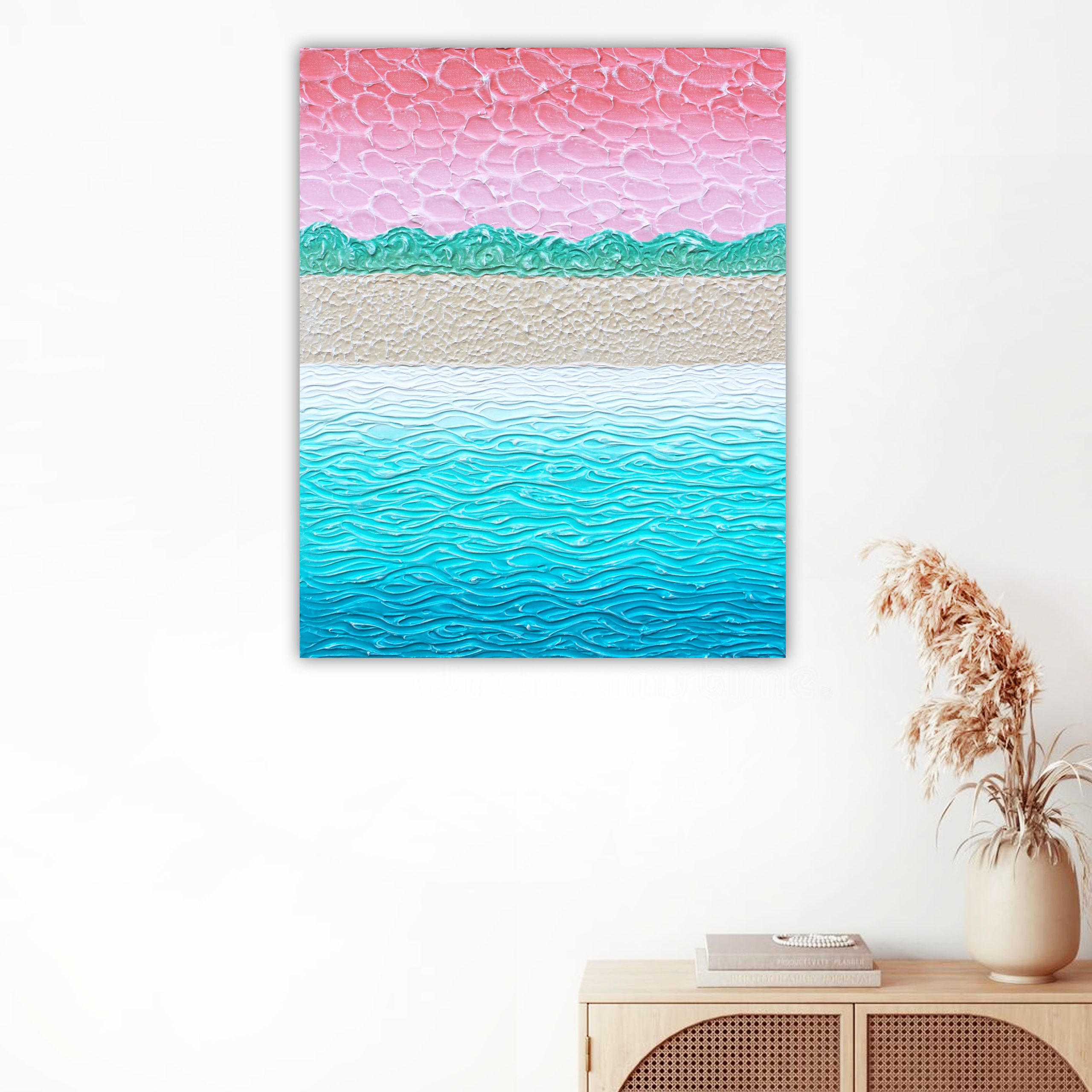 Lounge 1 Beach Sunset Island 40 X 50 Miranda Lloyd Artist