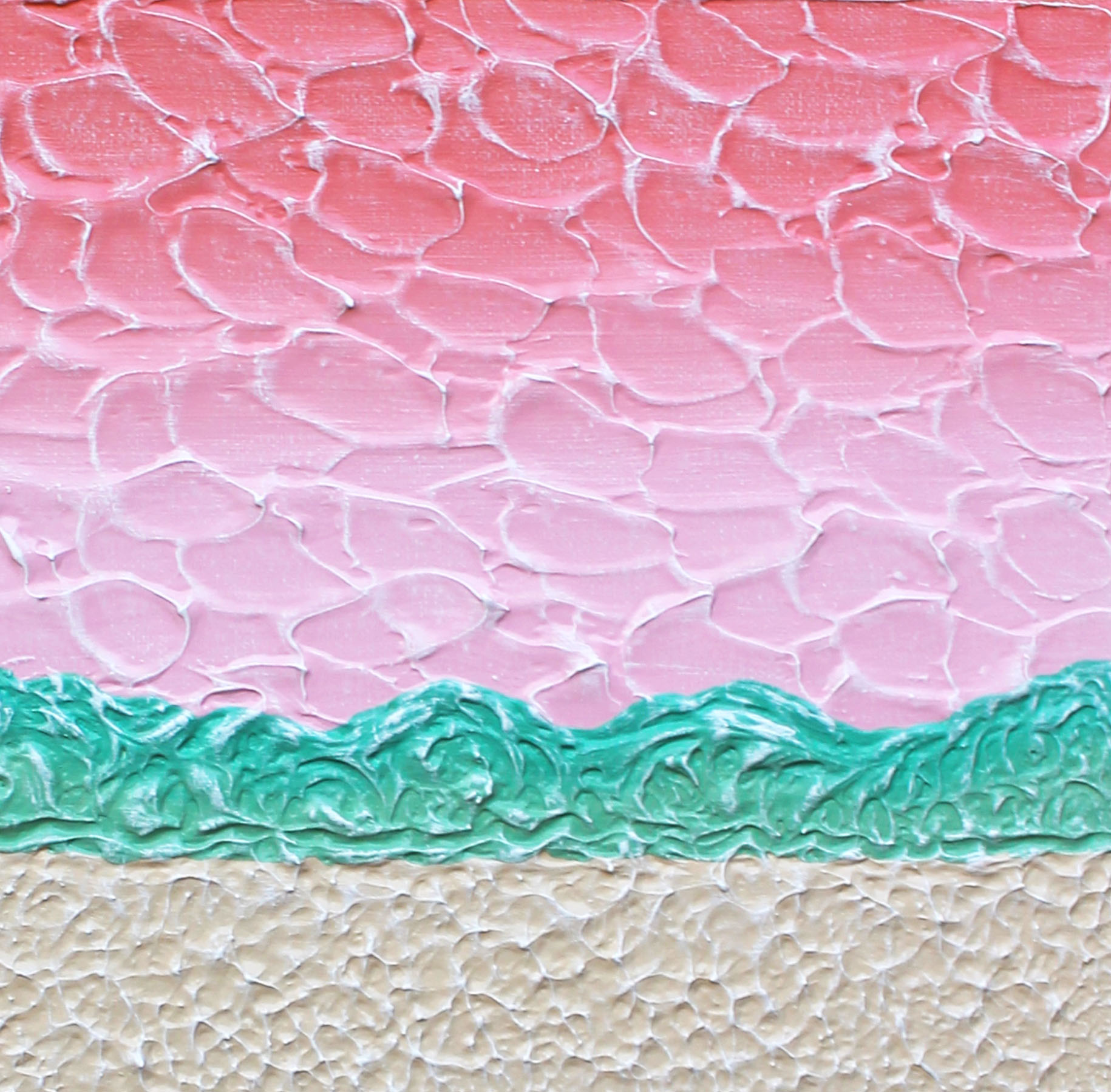 Textures 1 Beach Sunset Island 40 X 50 Miranda Lloyd Artist