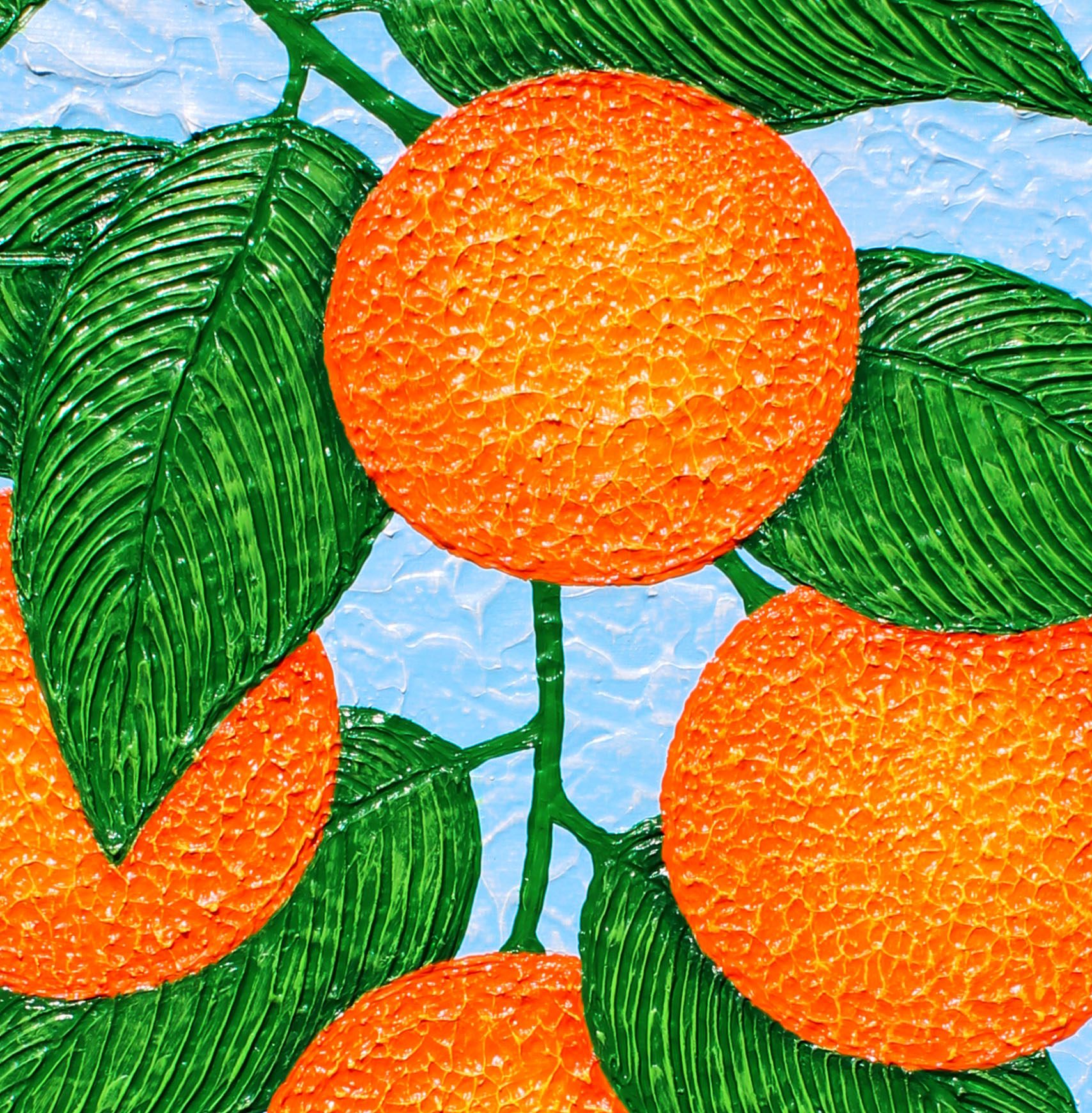 Tex Orange Tree Miranda Lloyd Artist Textured Citrus Painting