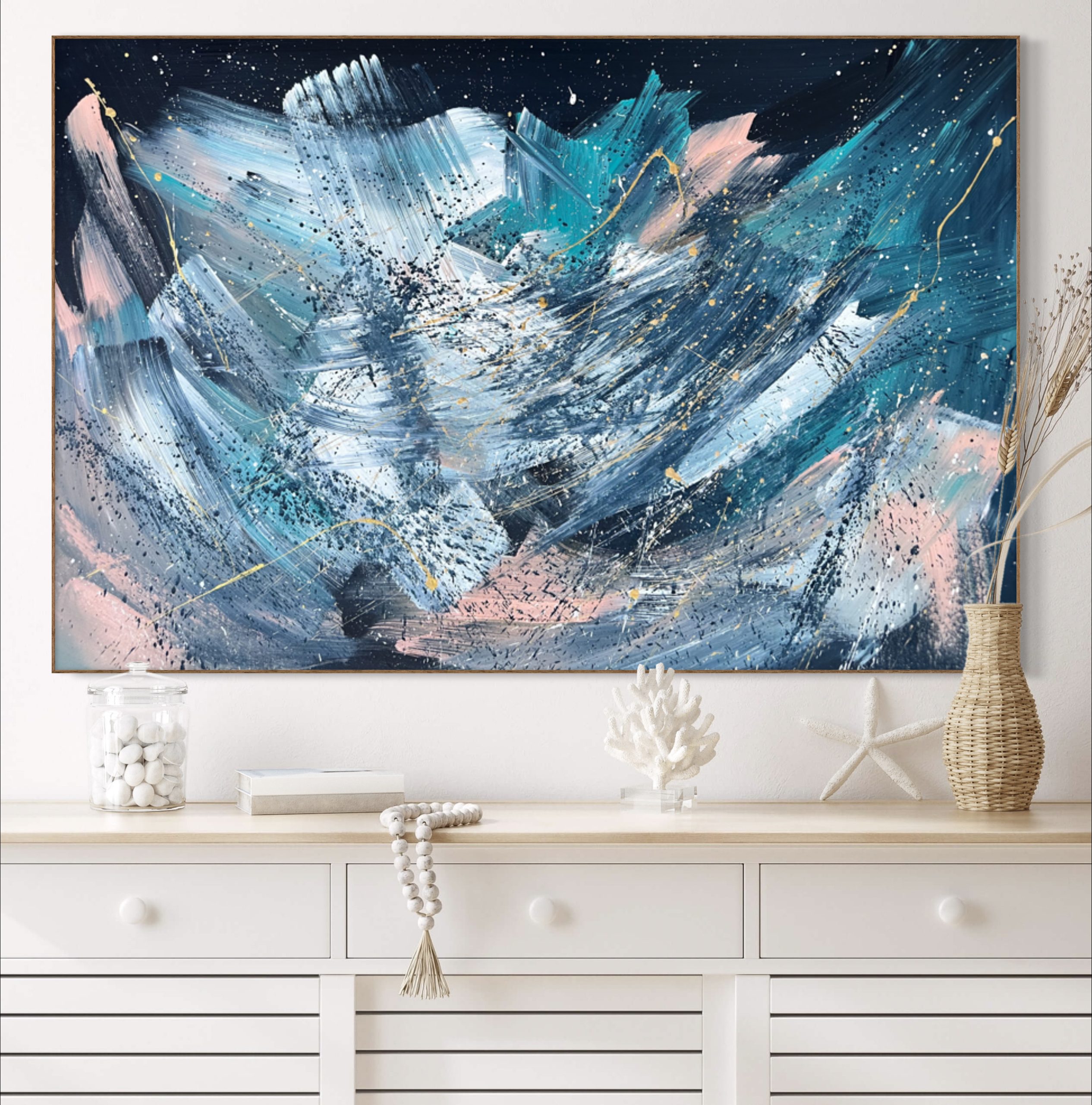 Above Sideboard Alanah Jarvis Abstract Art
