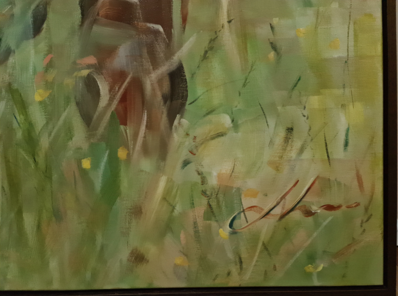 Red Bull Jo S. Stacey Paint And Pony Close Up Signature